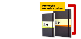 15% Desconto<br>Seleção de blocos Moleskine