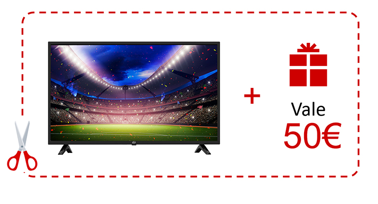Oferta vale TV 39'' LED + Vale 50€