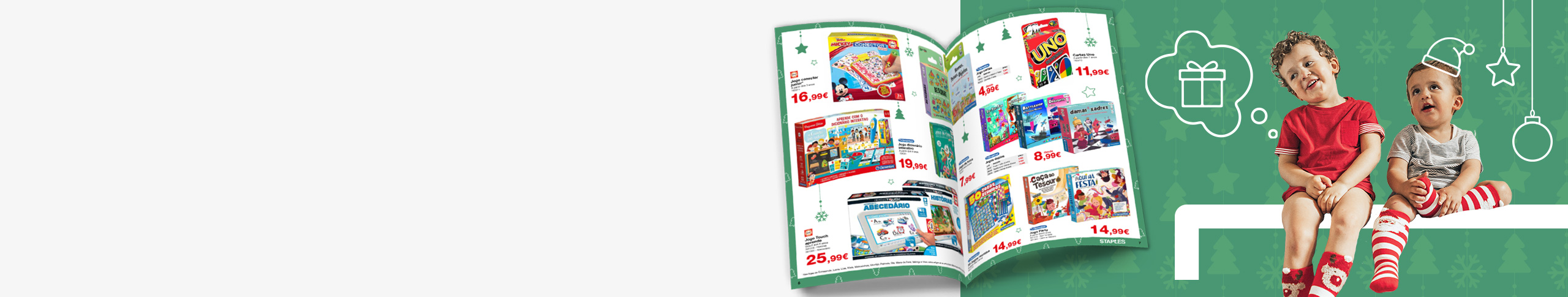 Neste Natal quem escolhe <br>são os mais pequenos
