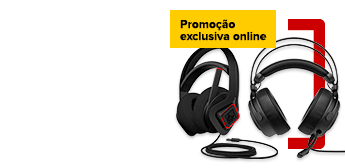 15% Desconto<br>Seleção de acessórios gaming HP