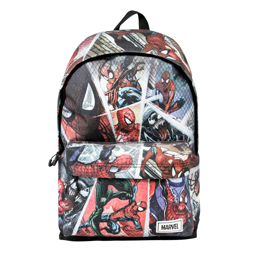MARVEL Mochila Spiderman Collage, Cinzento e Vermelho