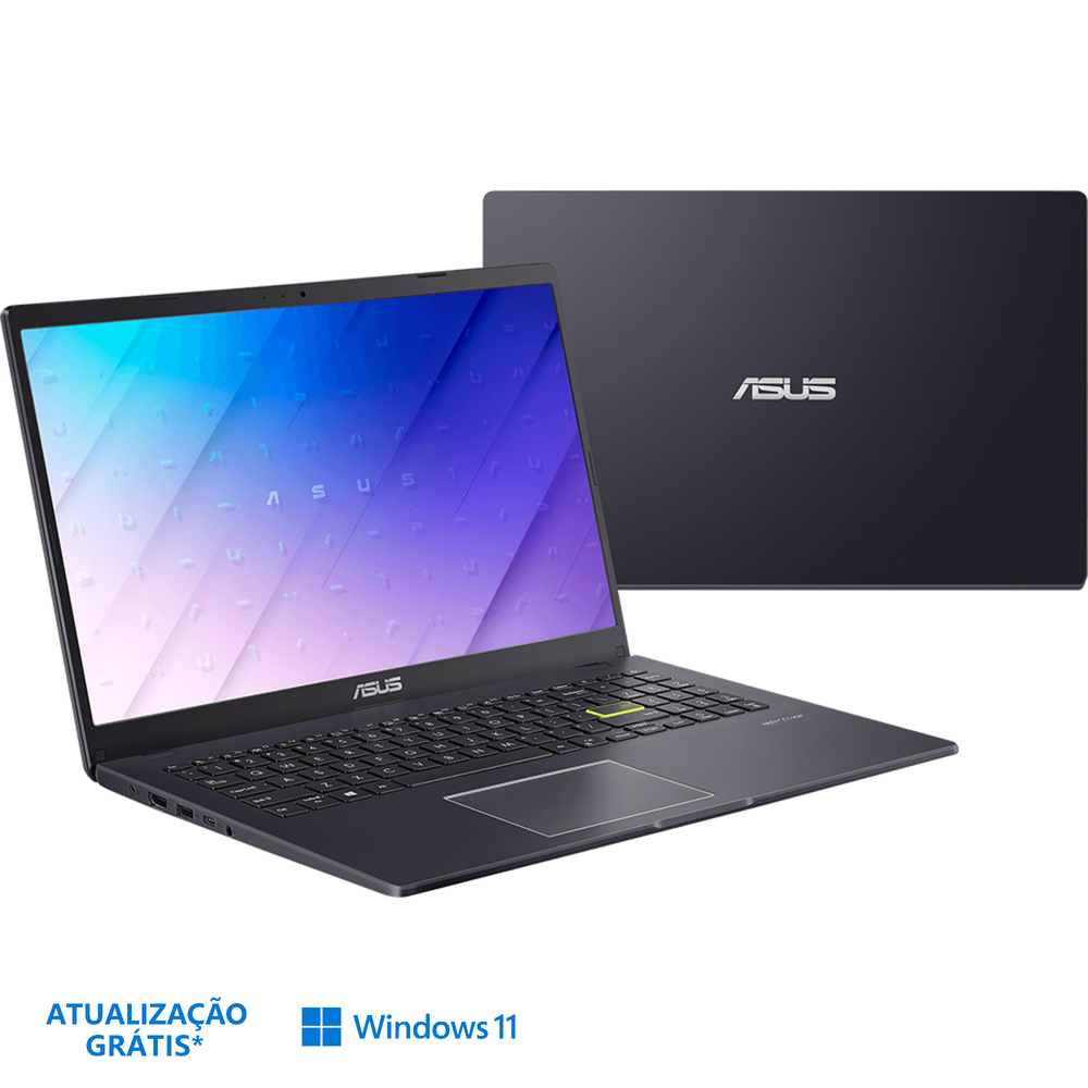 ASUS Portátil E510K, 15,6”, Intel® Celeron® N4500, 4 GB RAM, 128 GB, Preto