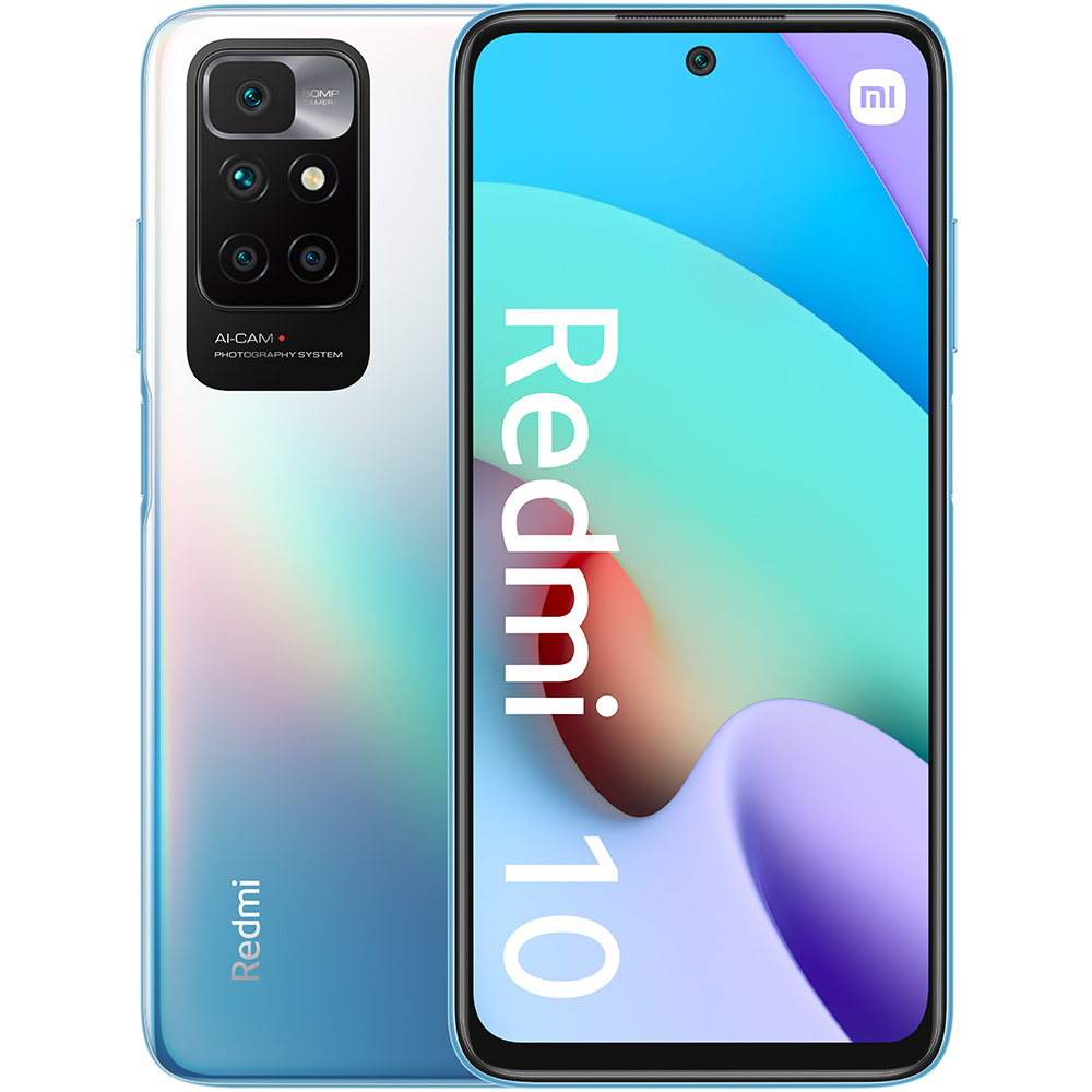 XIAOMI Smartphone Redmi 10, 6,5”, MediaTek Helio G88 8-Core, 128 GB ROM, Azul