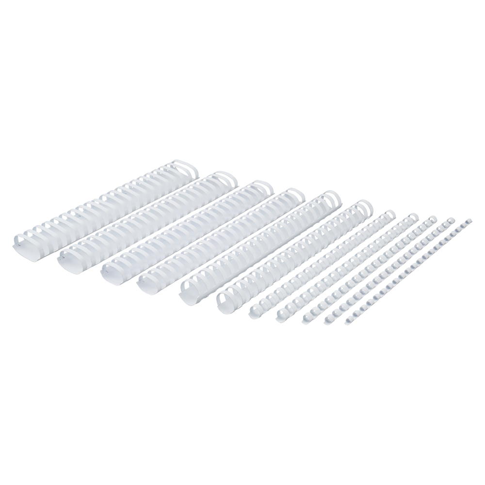 GBC Argolas de Encadernação CombBind™, A4, 6 mm, Plástico, Branco, 25 Unidades