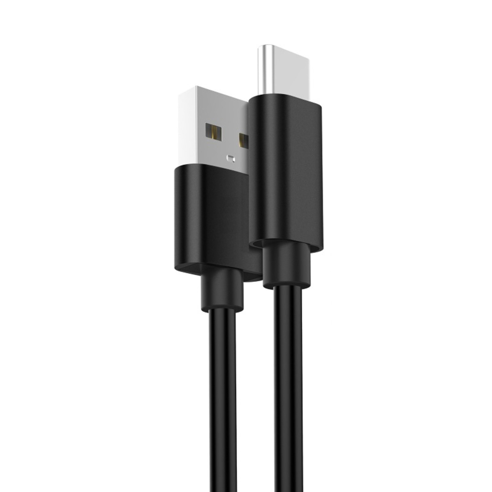 EWENT Cabo USB-A Macho/USB-C Macho, 1 m, Preto