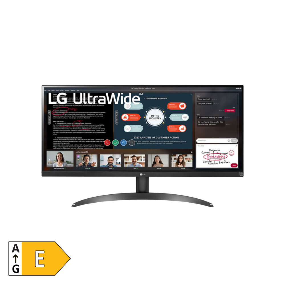 LG Monitor UltraWide™ 29WP500-B FHD, 29' , 2560 x 1080, Preto
