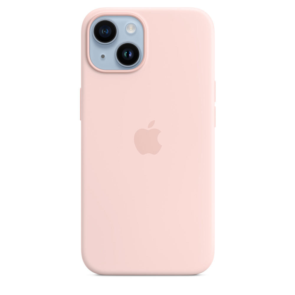 APPLE Capa de Silicone para iPhone 14 com MagSafe, Rosa Giz