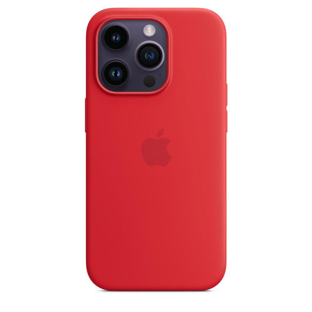 APPLE Capa de Silicone para iPhone 14 PRO MAX com MagSafe, Vermelho