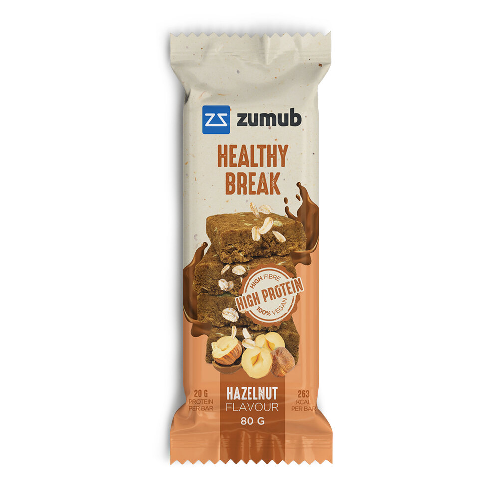 ZUMUB Snacks Healthy Break de Avelã e Aveia, 80 g
