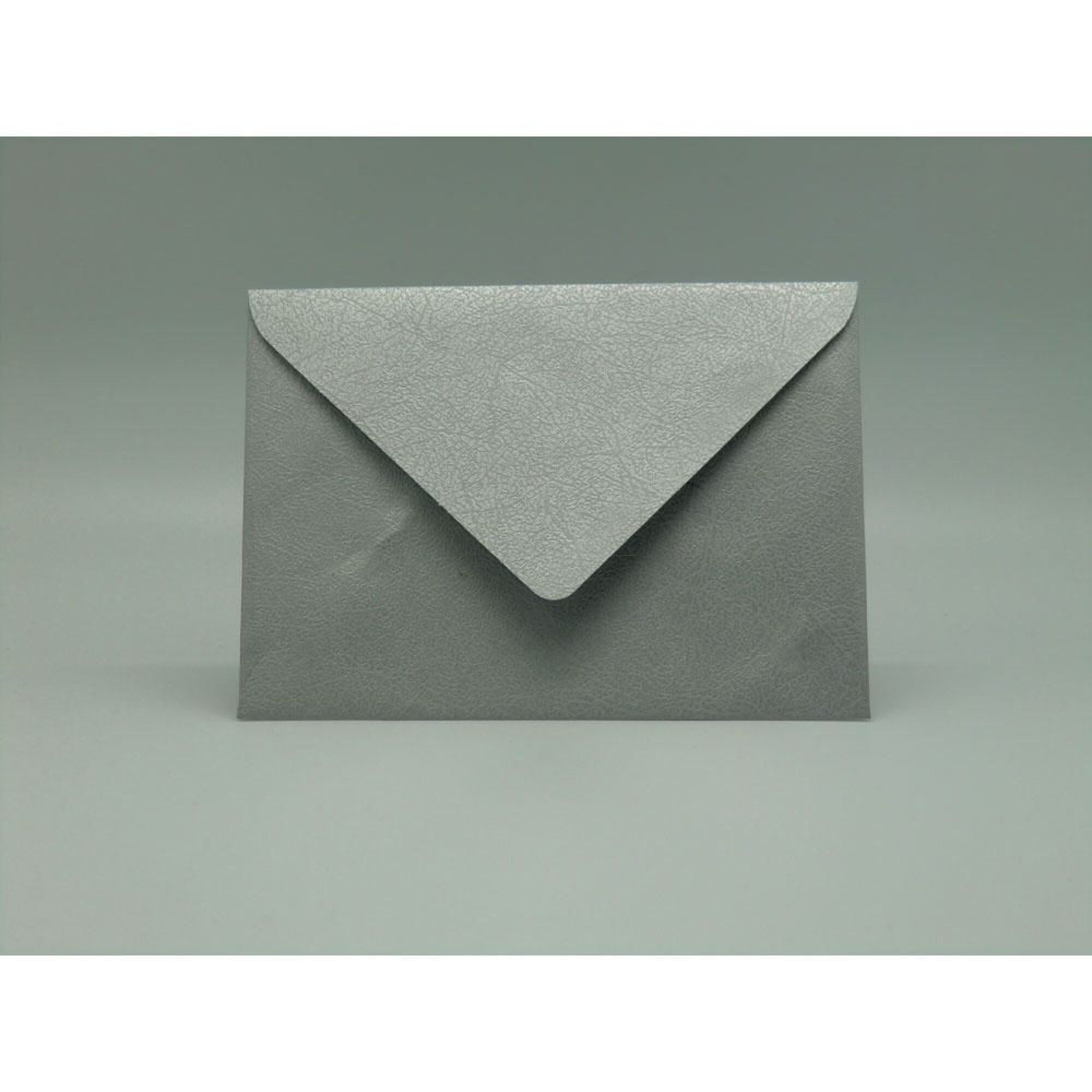 Staples Envelope Decorativo, 120 x 170 mm, Pele, Prateado 100968 em