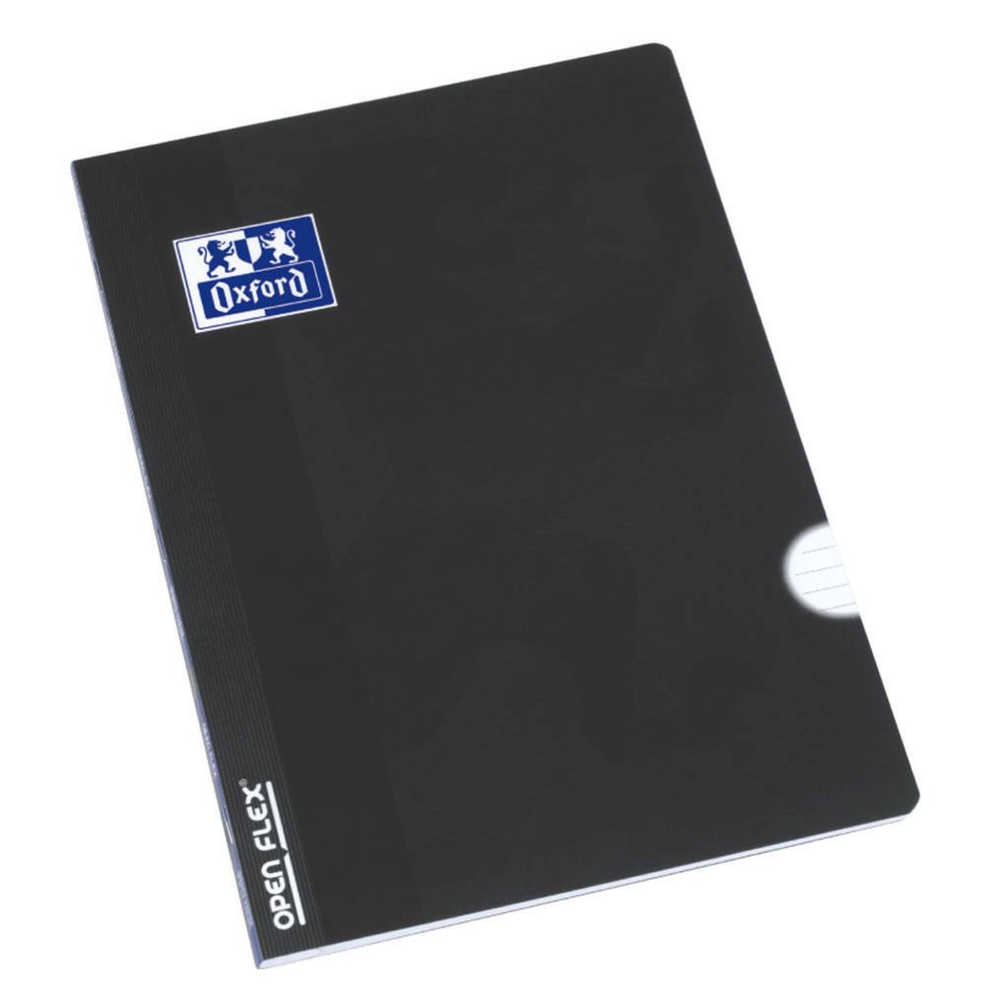 Oxford Caderno Agrafado Openflex A4 48 Folhas Quadriculado Polipropileno Preto 102270 Em 3780