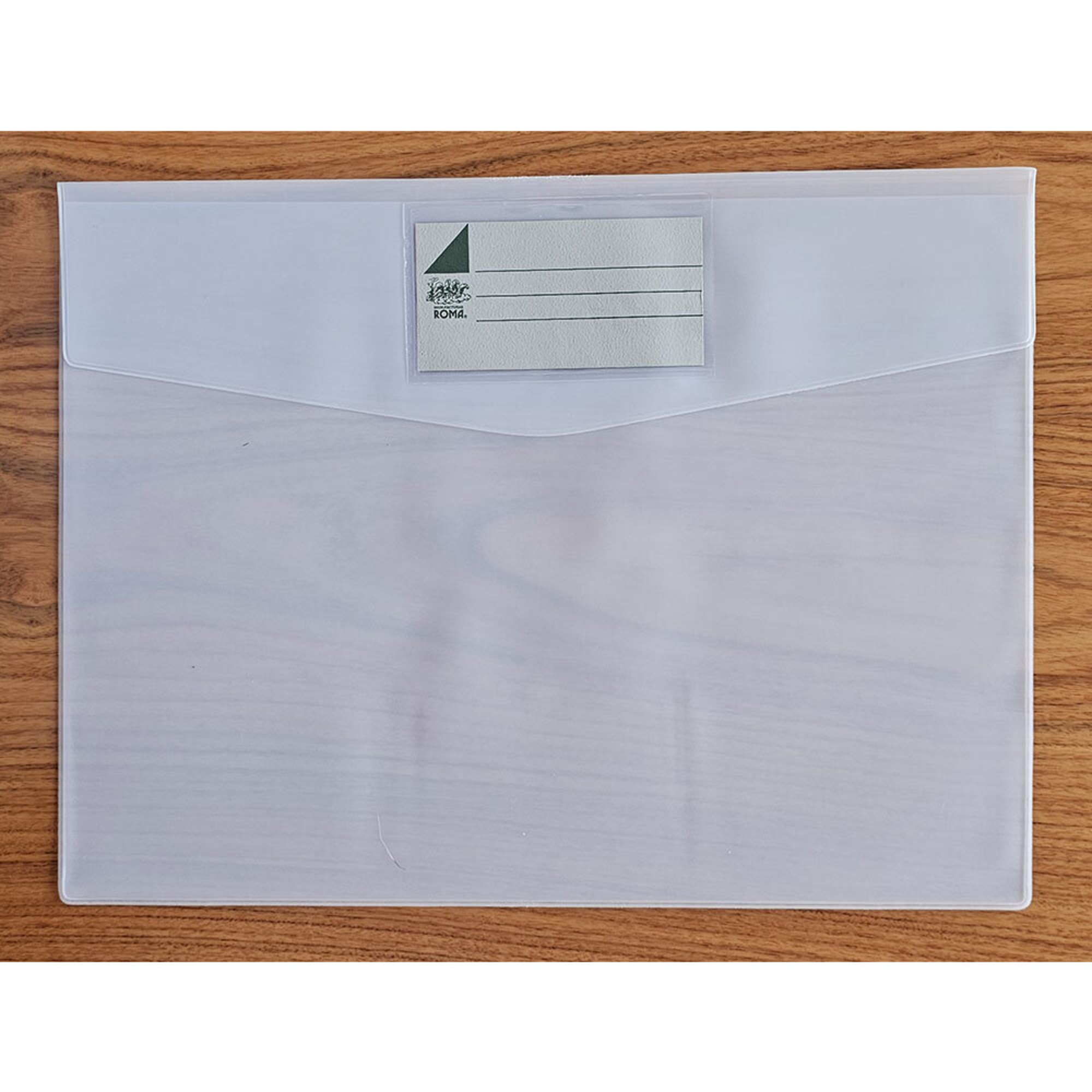 MANUFACTURAS ROMA Envelope 246, A4, Plástico, com Visor, Branco