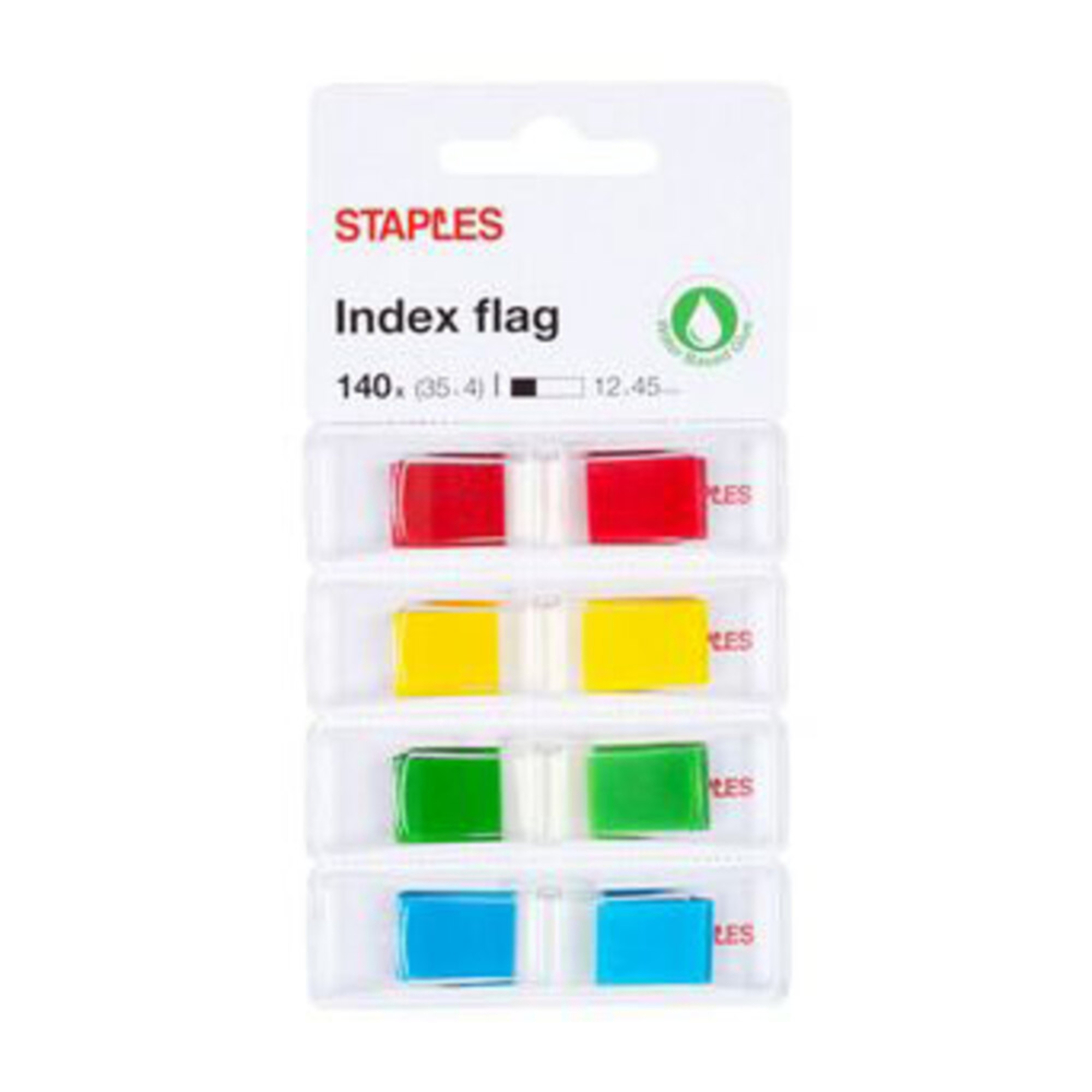 Separadores de índice pequenos, 11 x 43 mm, várias cores