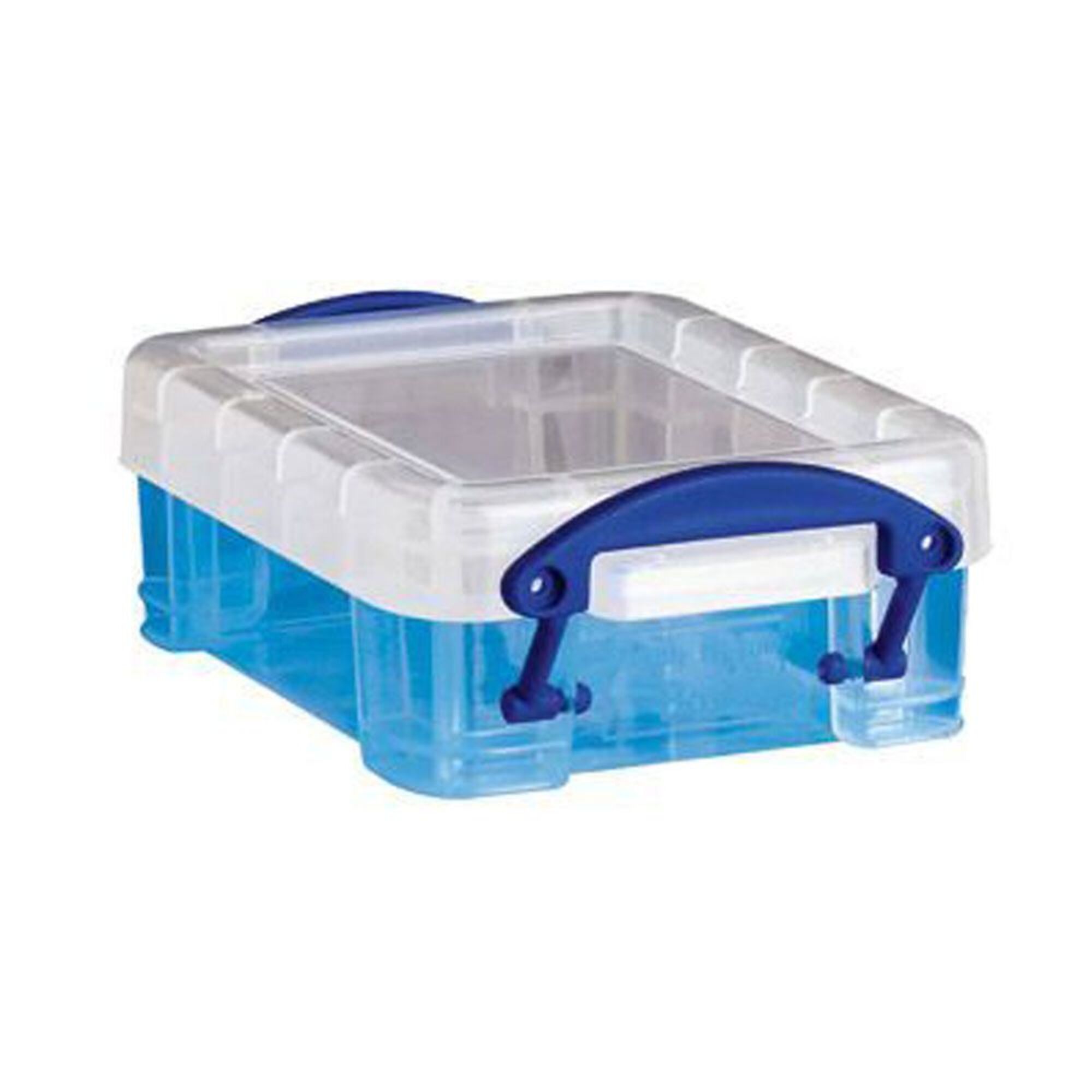 Caixa de armazenamento empilhável azul de 0,07 L, 90 x 65 x 30 mm