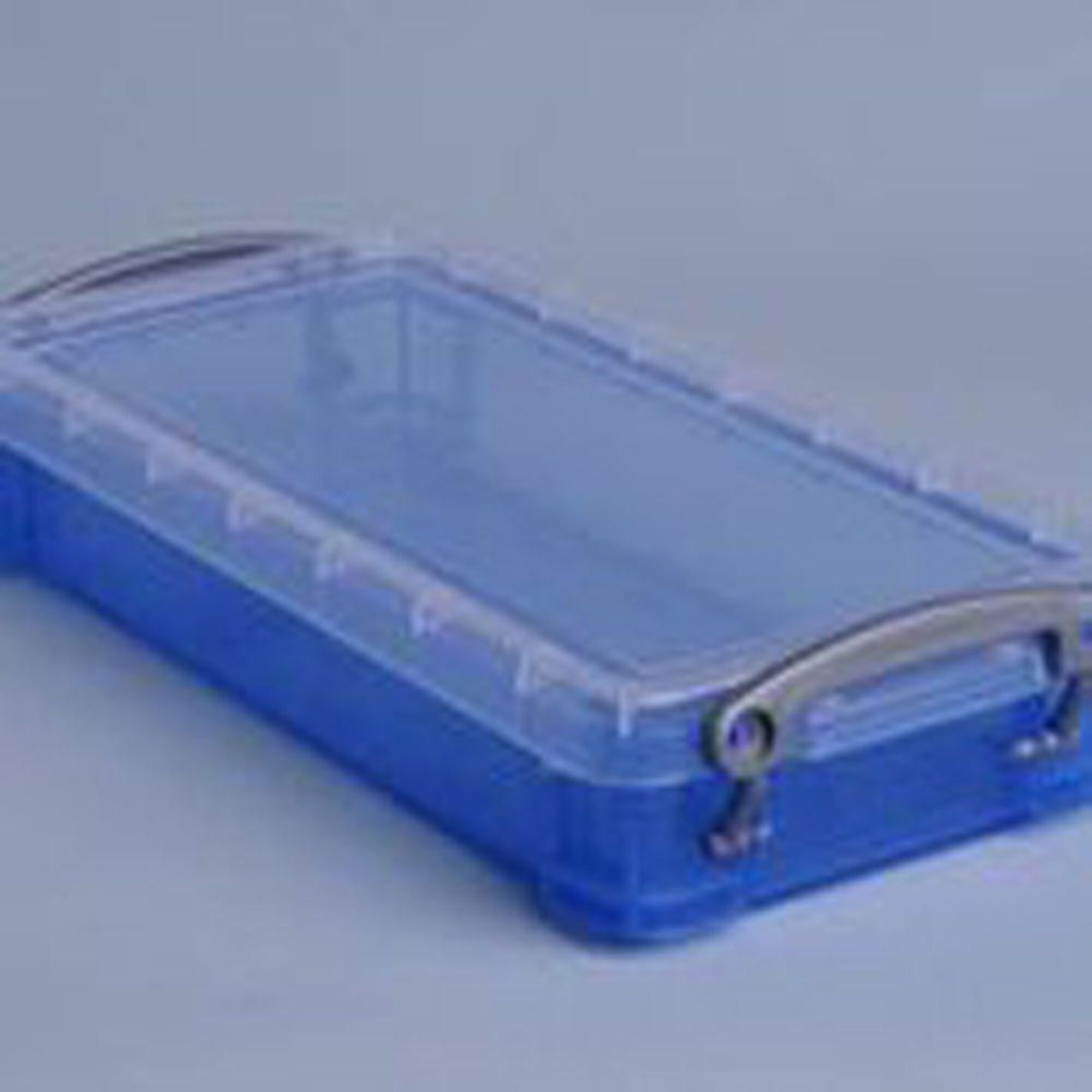 Caixa de armazenamento empilhável azul de 0,55 l, 220 x 100 x 40 mm