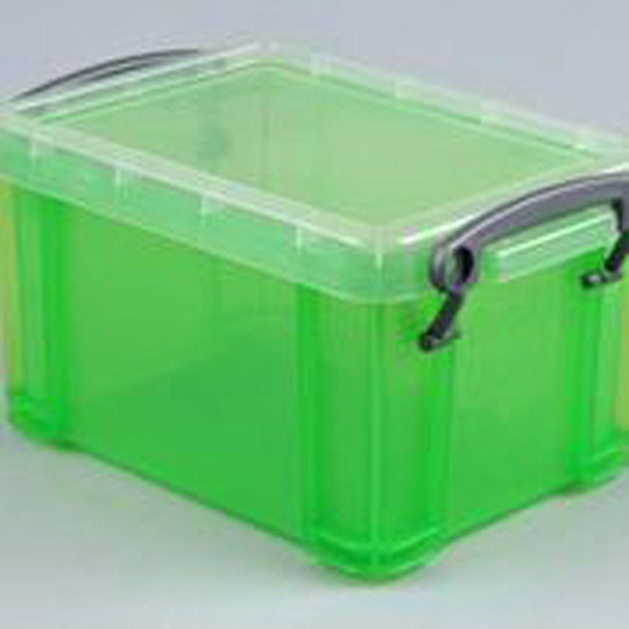 Caixa Arrumação Plástico com Pega Madeira 28x16x15cm Verde