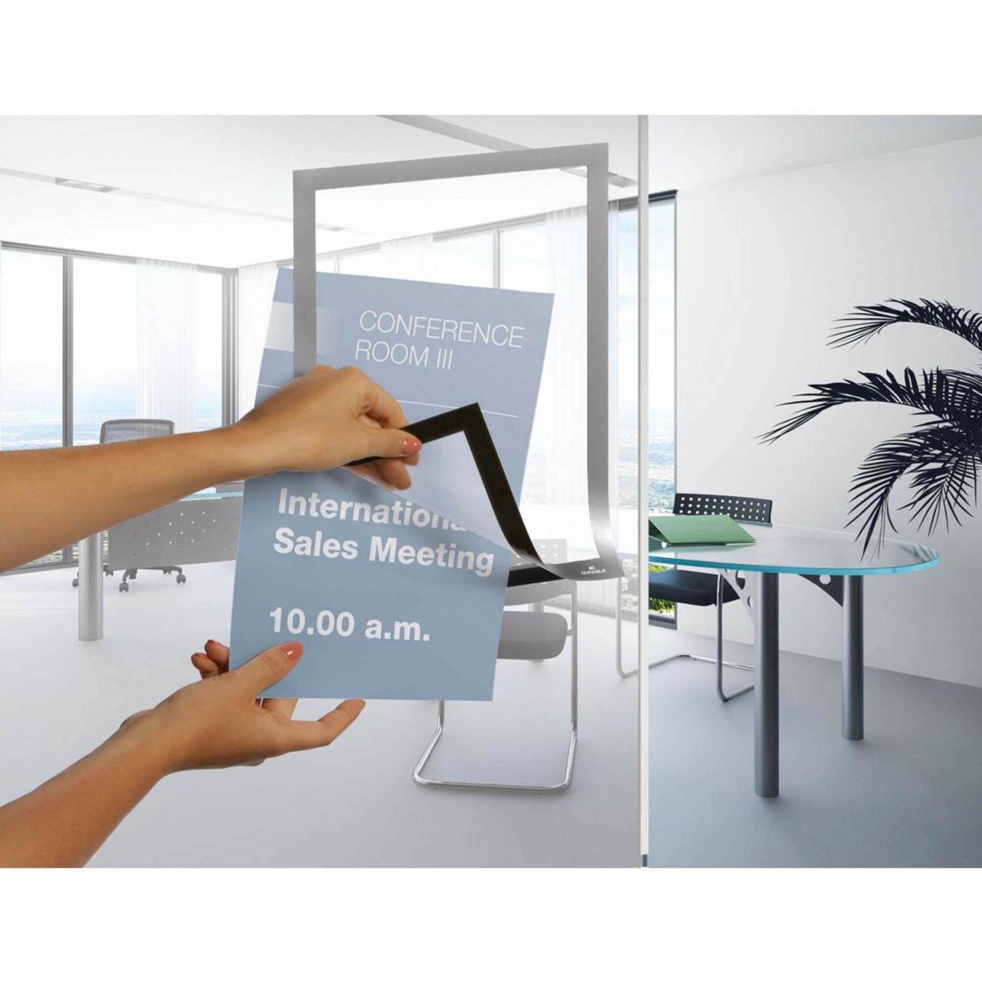 Durable Quadro Informativo Duraframe®, Autoadesivo, Formato A4