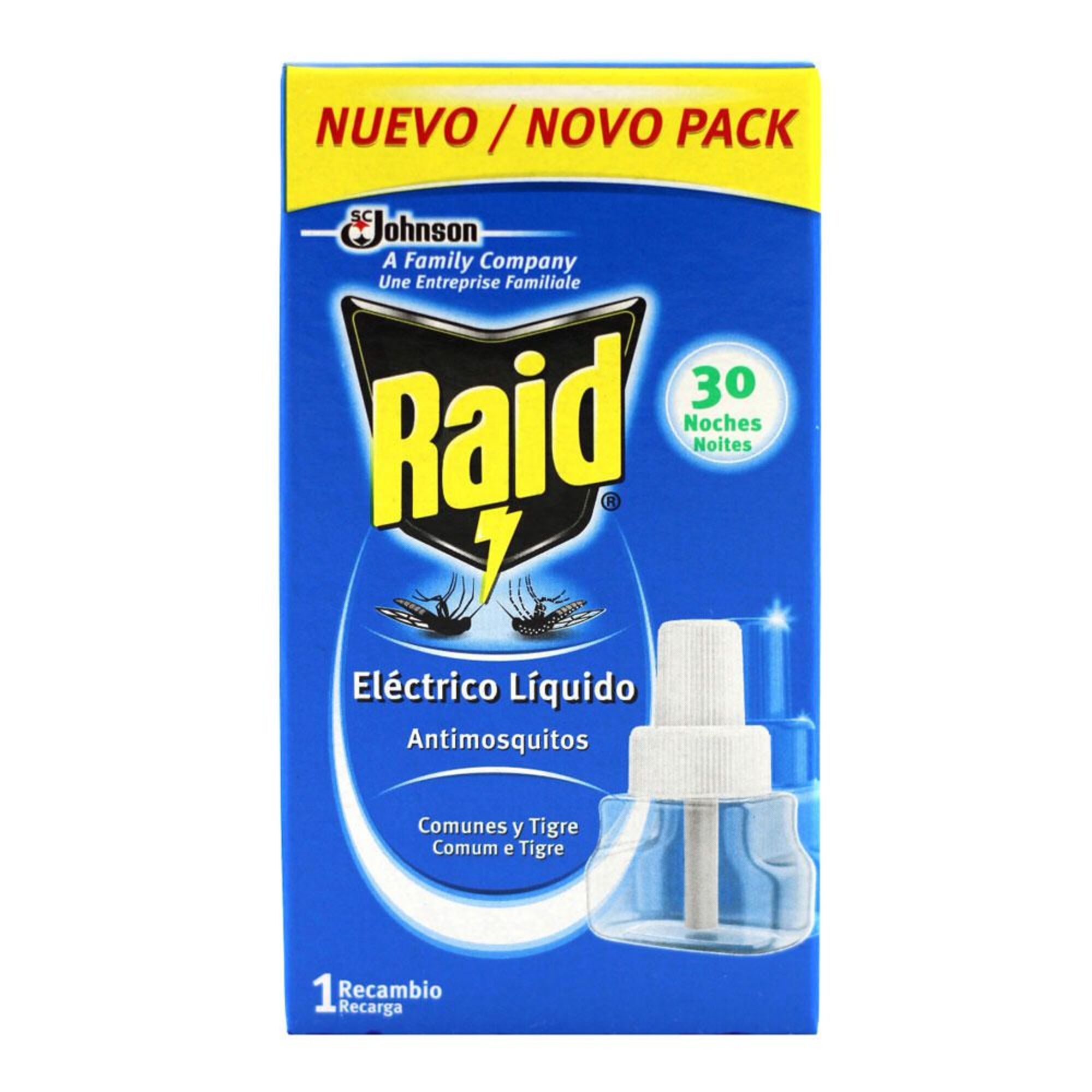 Líquido Eléctrico Anti-Mosquitos, Recarga 30 Noites, 21 ml