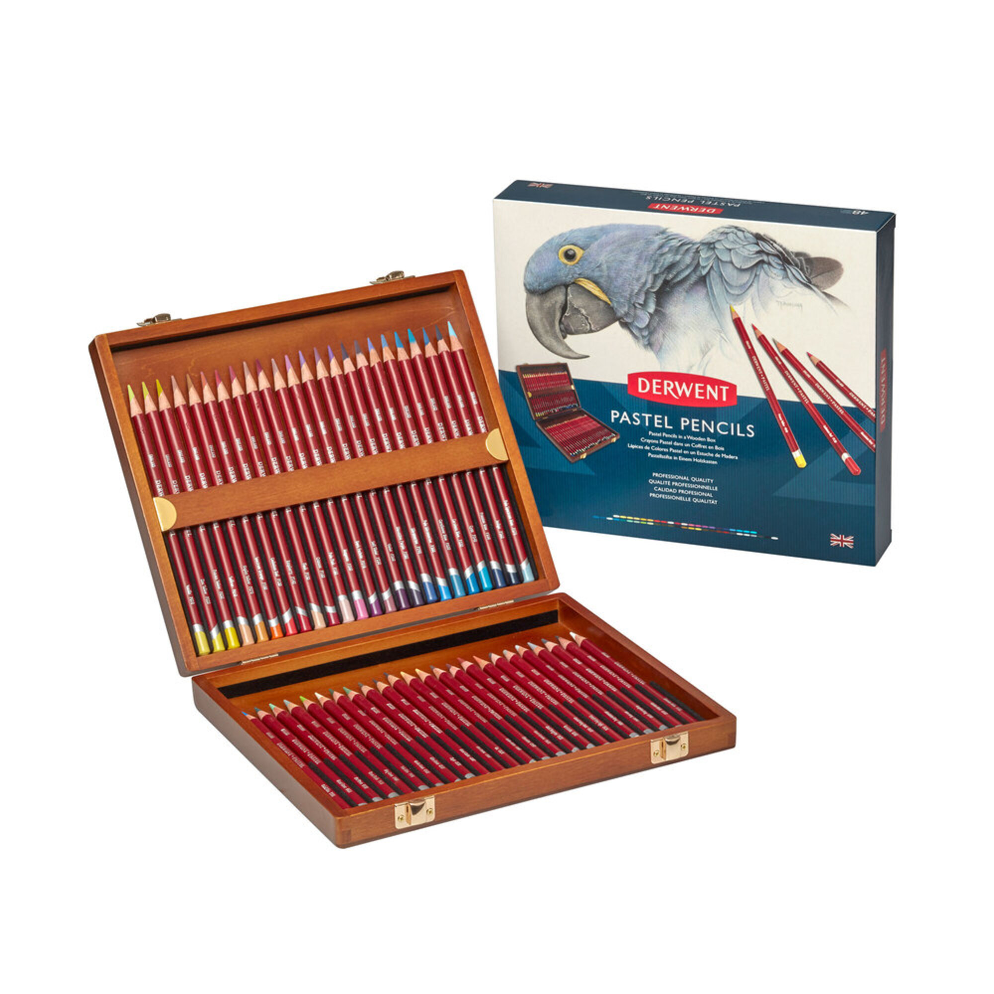 Derwent Lápis Pastel, Caixa de 48 Cores