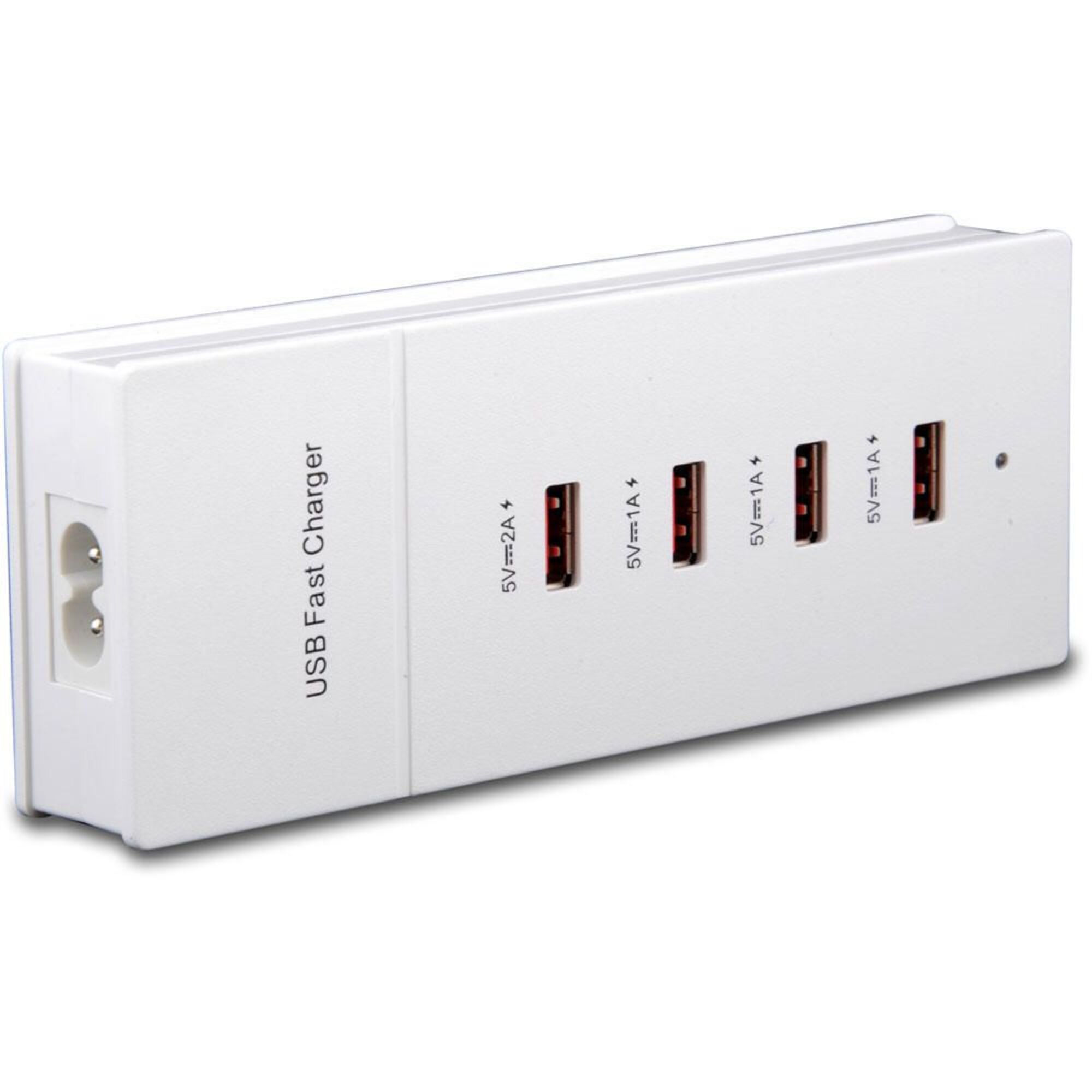 Carregador 4 Portas USB 5V, Branco