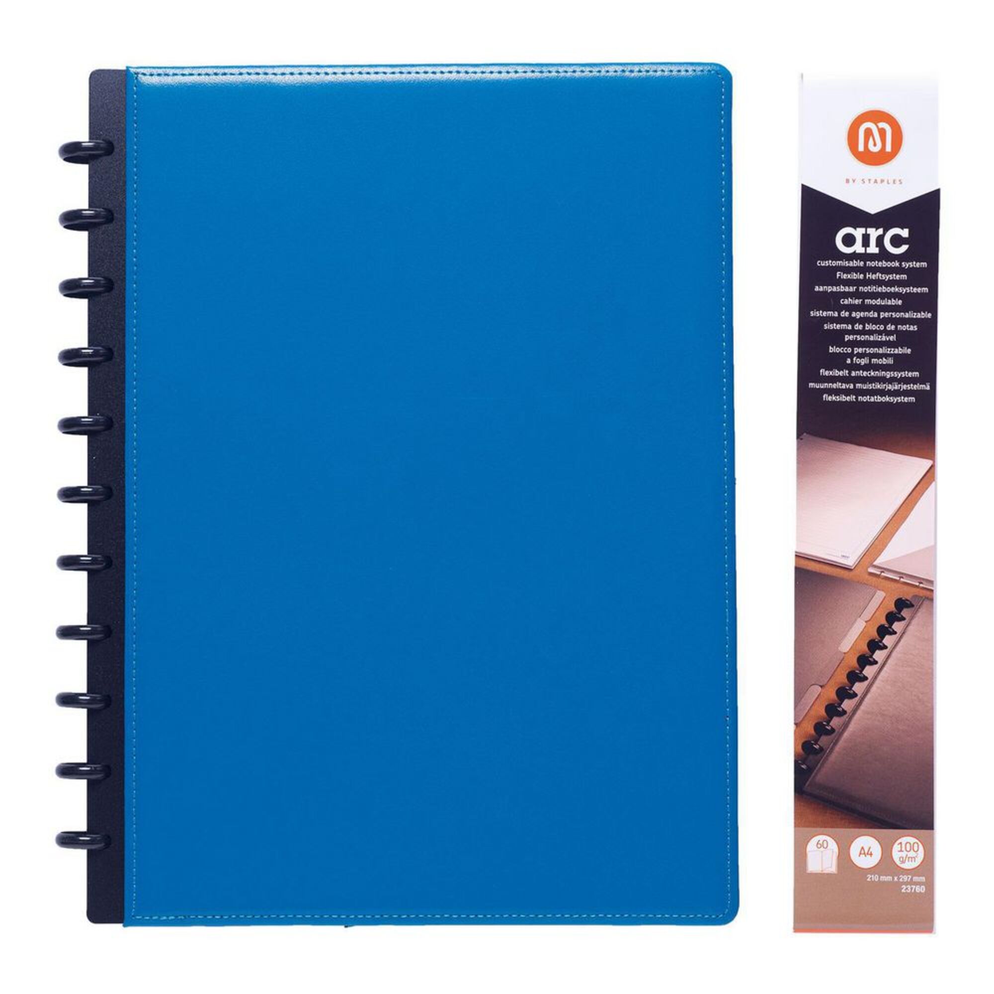 M By Staples ARC Caderno Inteligente A4 60 Folhas Pautado Capa De 