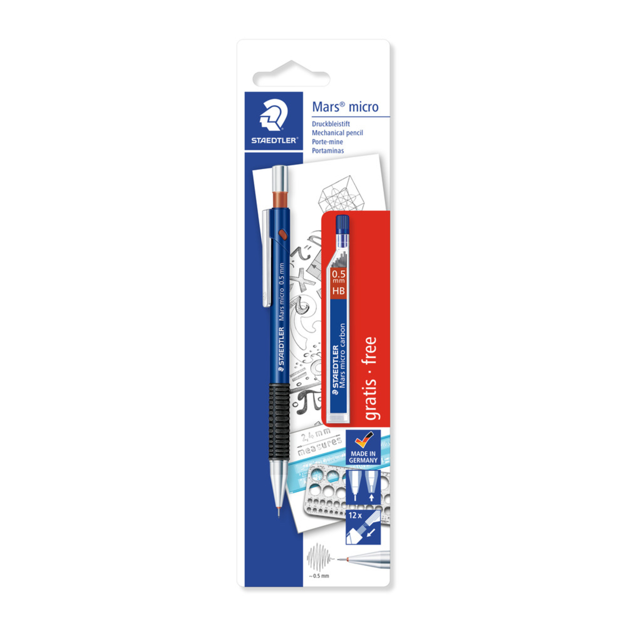 STAEDTLER PORTAMINAS EN PASTA 0.7MM