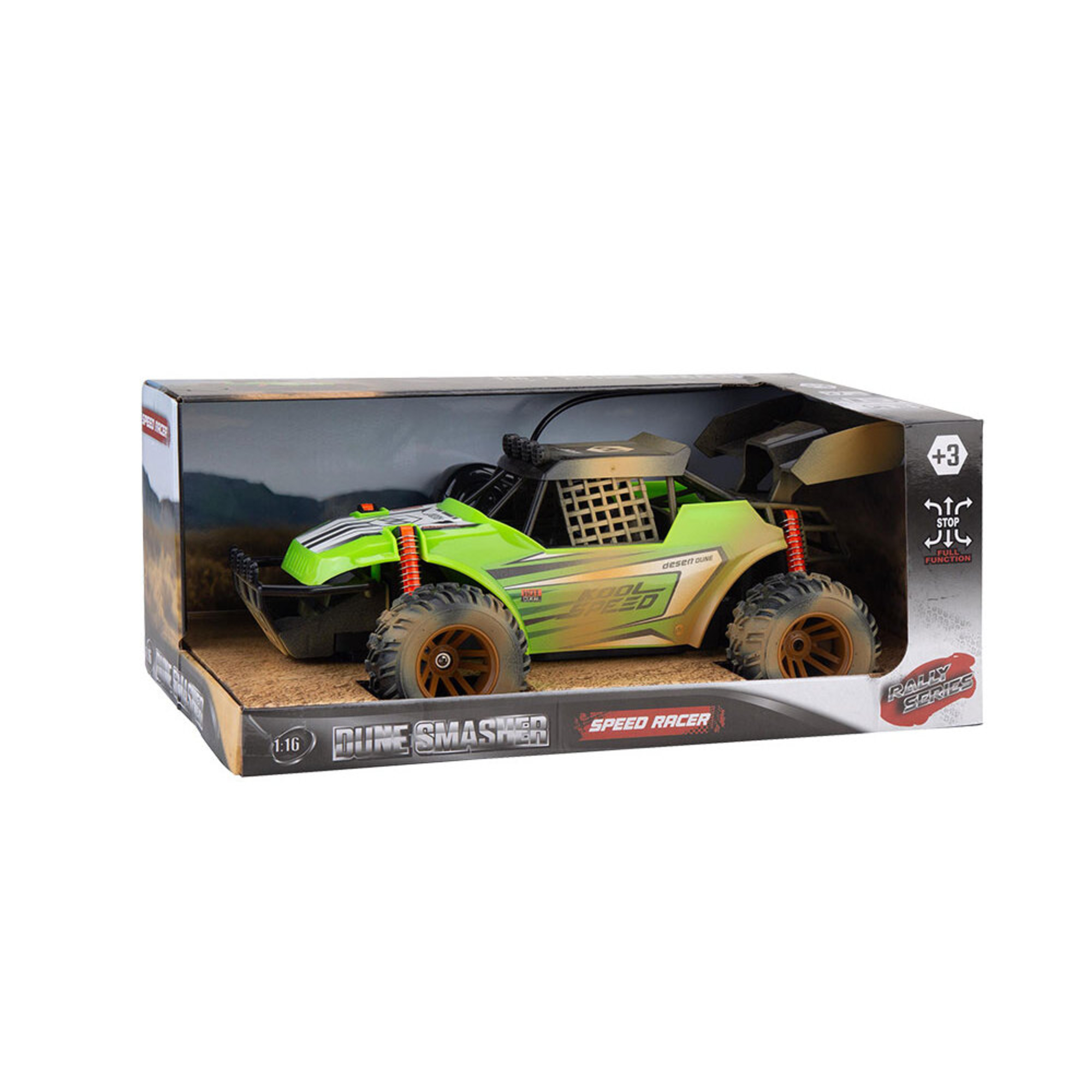 TOPBRANDS Carro com Comando 1.16 Dune Smasher, Azul, +3 Anos