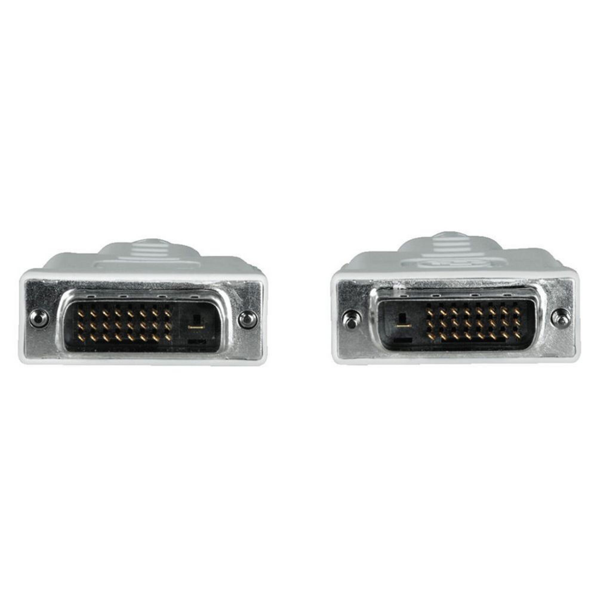 Cabo Conexão DVI Dual Link M/DVI M, 1,8 m, Cinzento