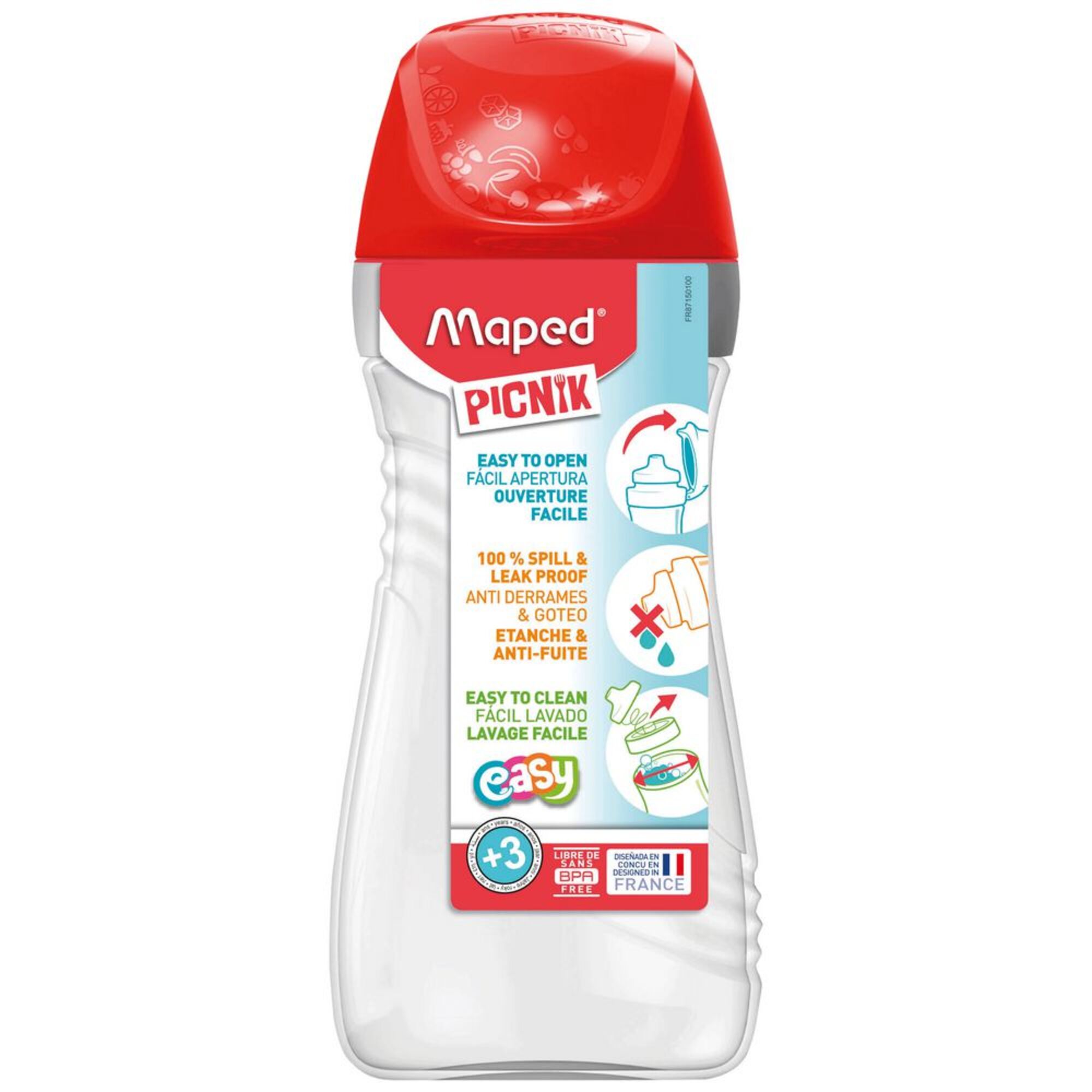 Garrafa Origins, 430 ml, Vermelho