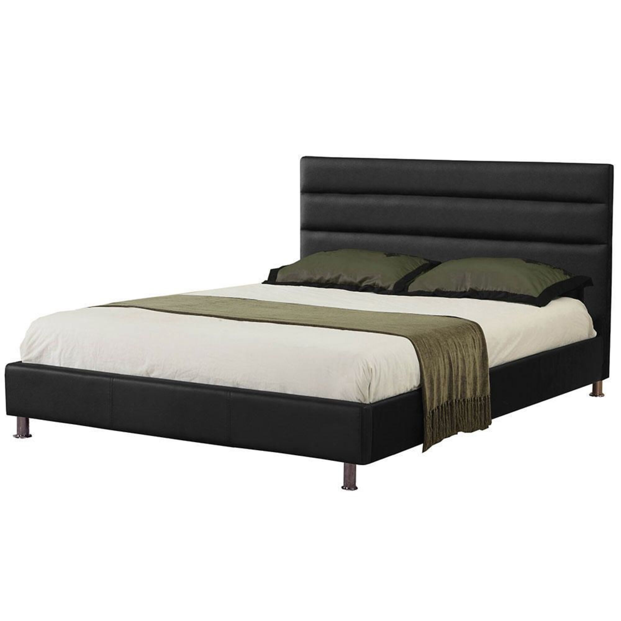 Cama Starlight, 93 x 215 x 188 cm, Polipele, Preto
