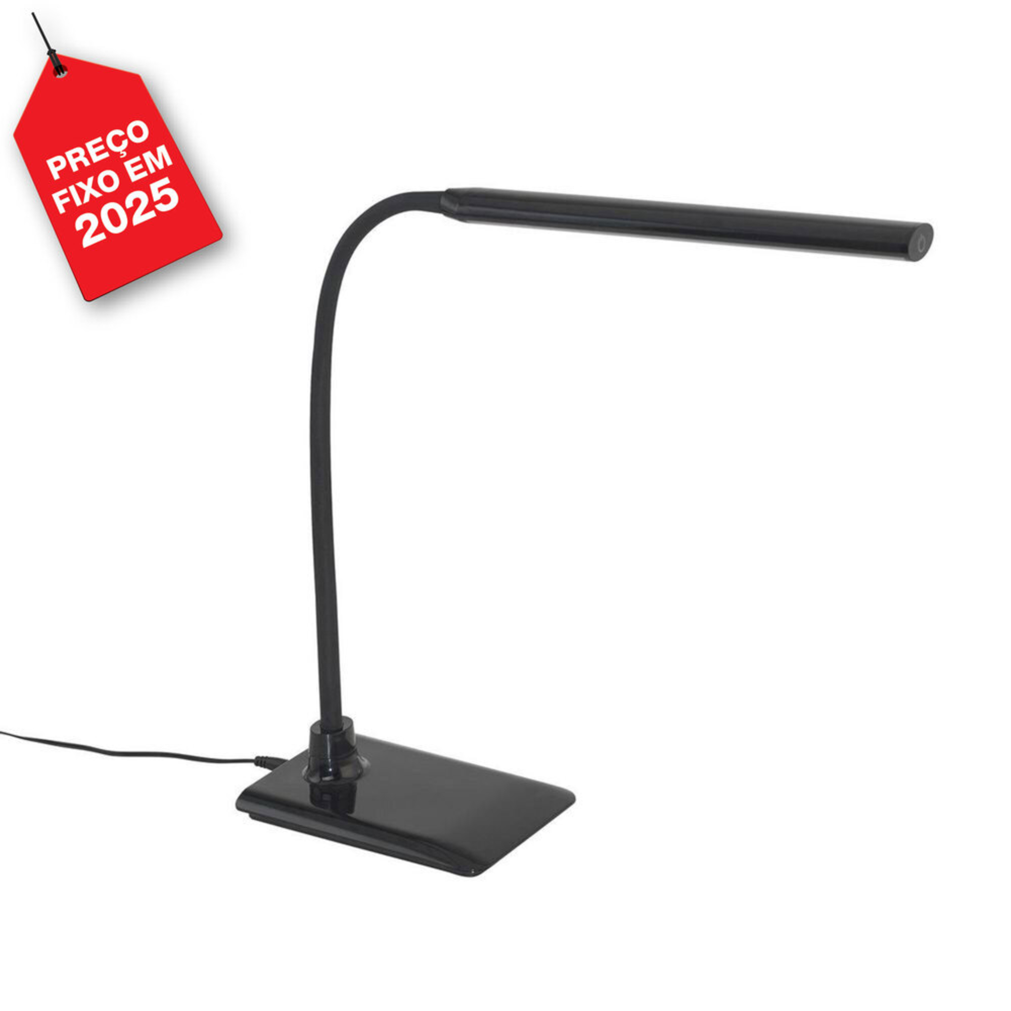 Candeeiro de Secretária Laroa, LED 4.5W, Classe A++, 4000 K, Preto