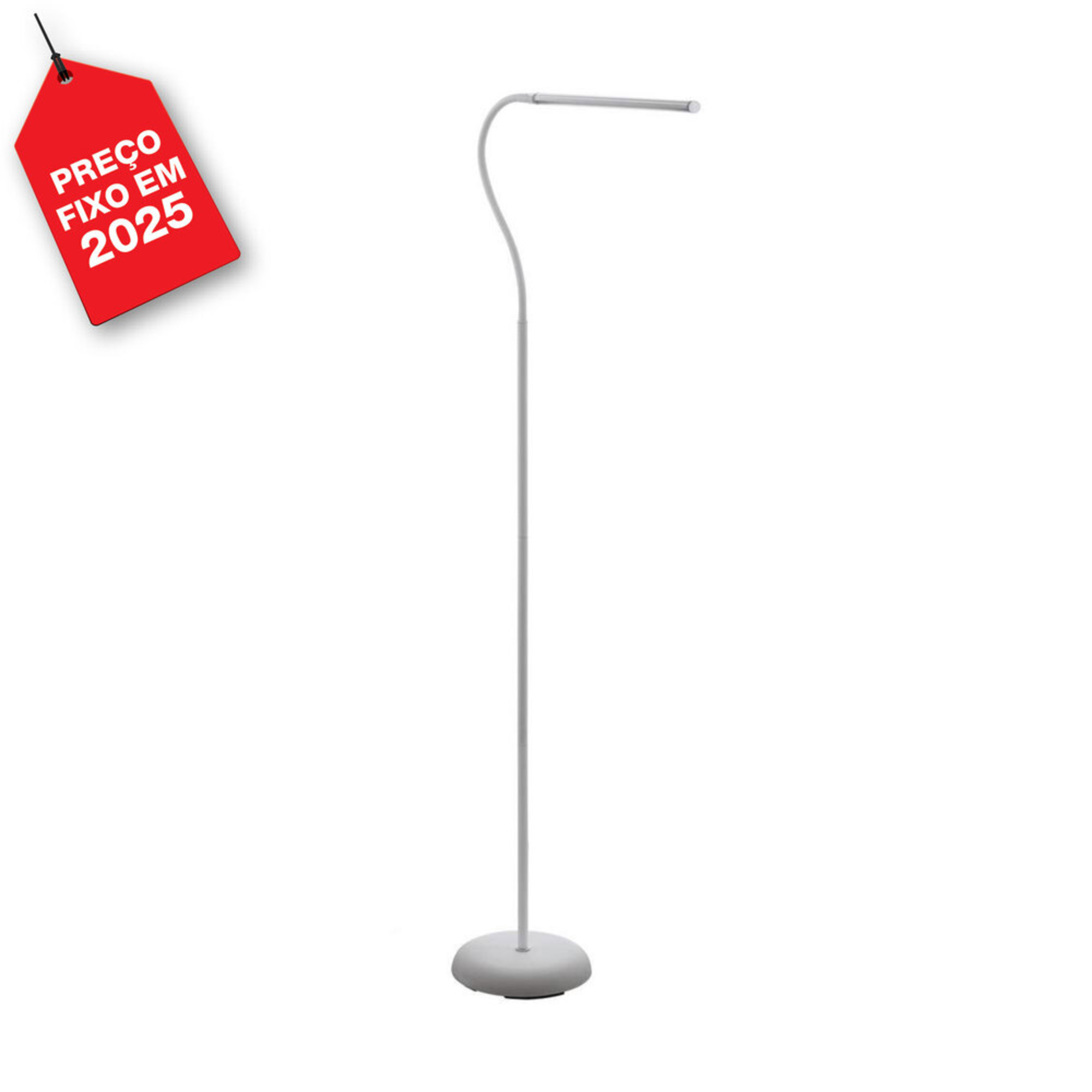 Candeeiro de Pé Laroa, LED, 4,5 W, Classe A++, 4000 K, Branco