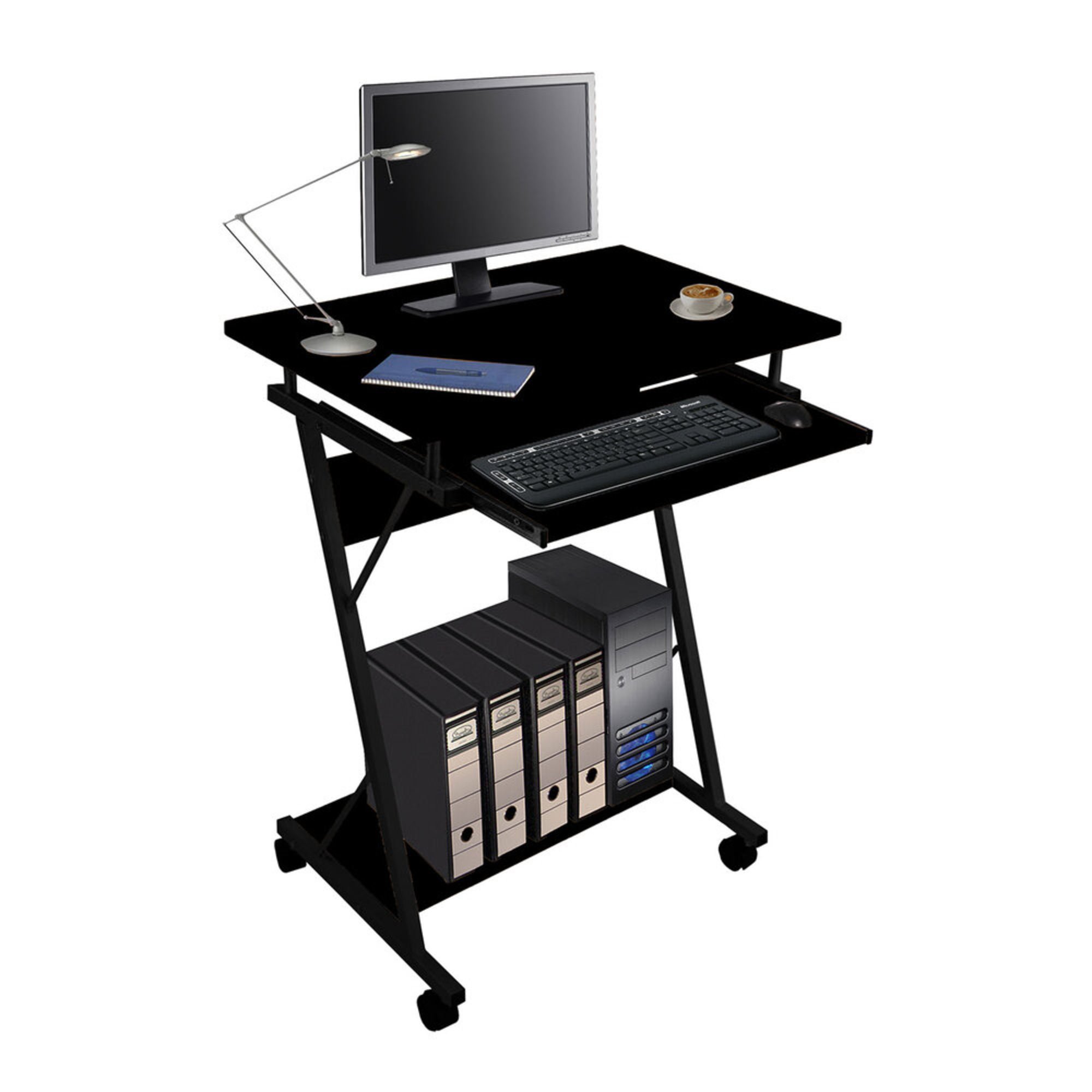 Mesa de Computador Bergamo, 60 x 40 x 75 cm, MDF, Preto