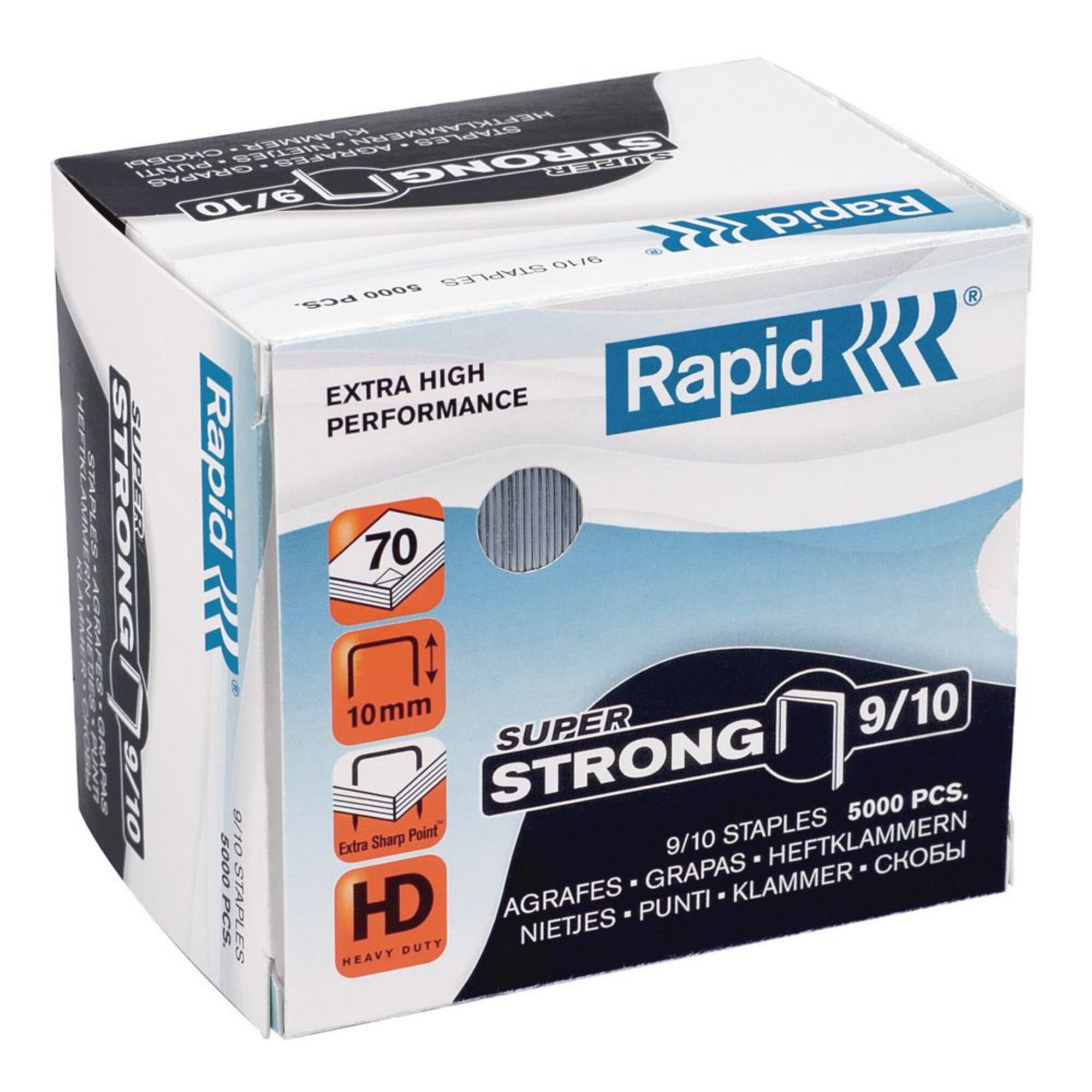 Agrafes Rapid N°10 – Boîte De 5000 Agrafes Standard Haute Qualité