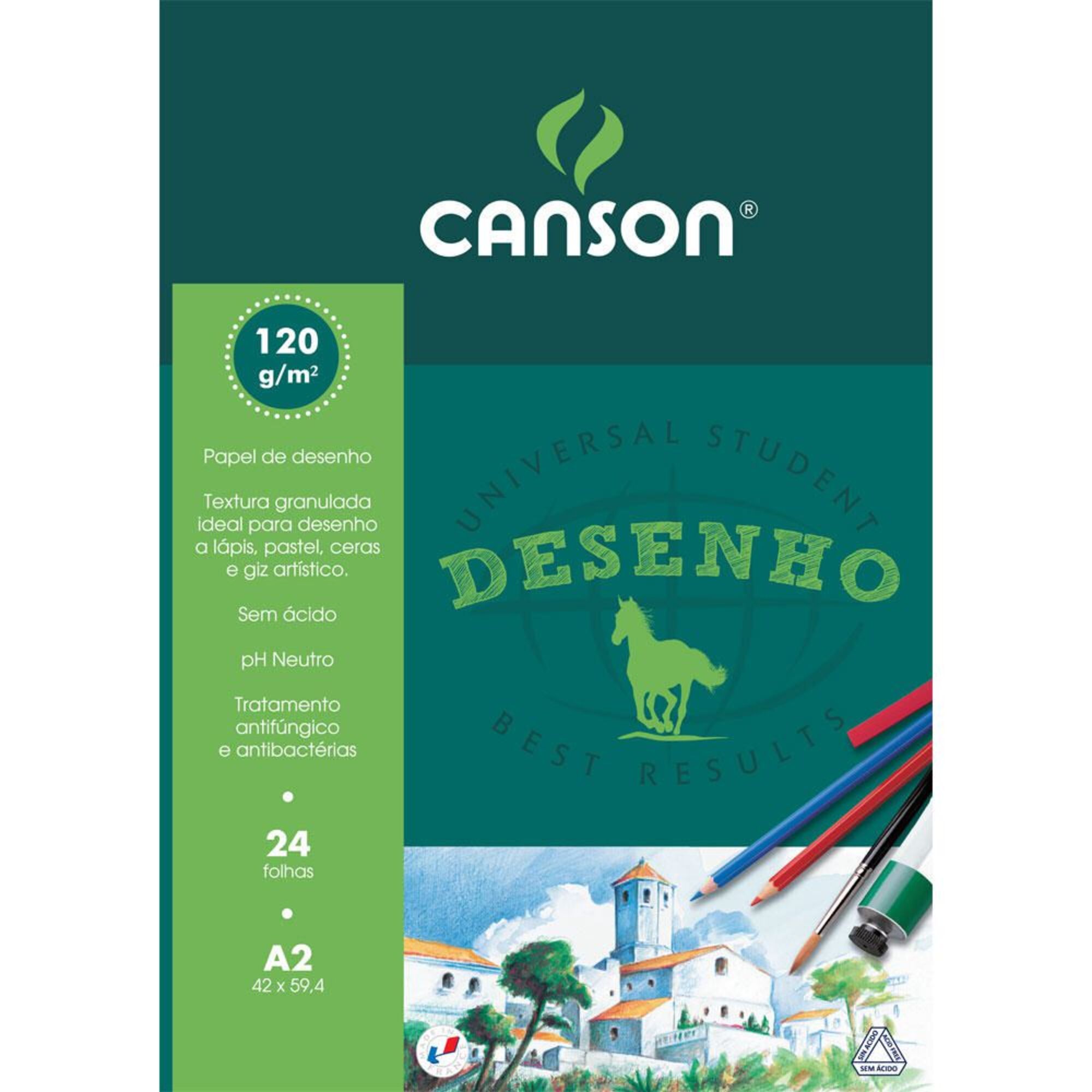 Canson Bloco Desenho A2 120 Gm² 24 Folhas 590915 Em Staplespt 5752