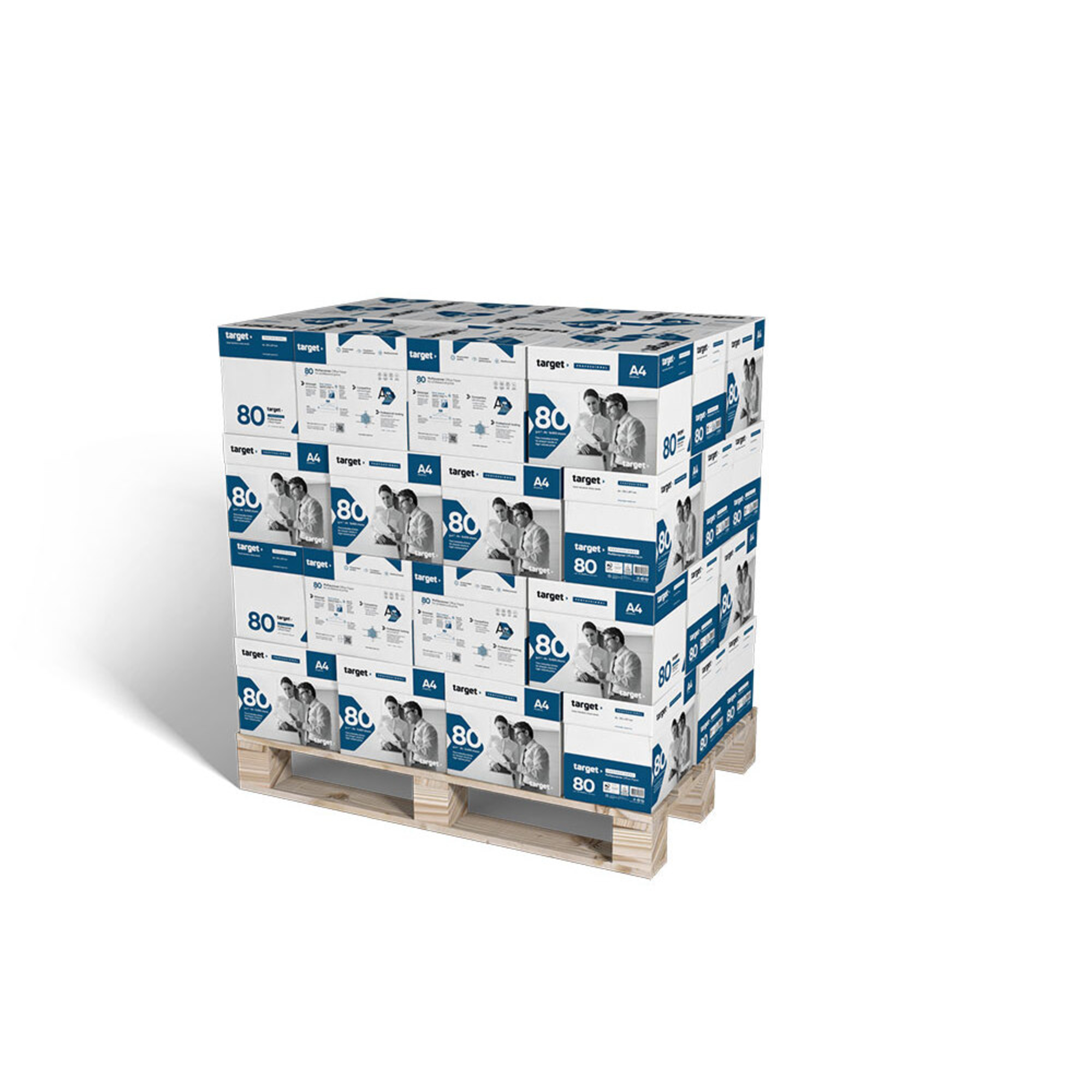 TARGET Papel Impressora A4 Professional Optimised, 80 g/m², Branco, Palete 300 Resmas