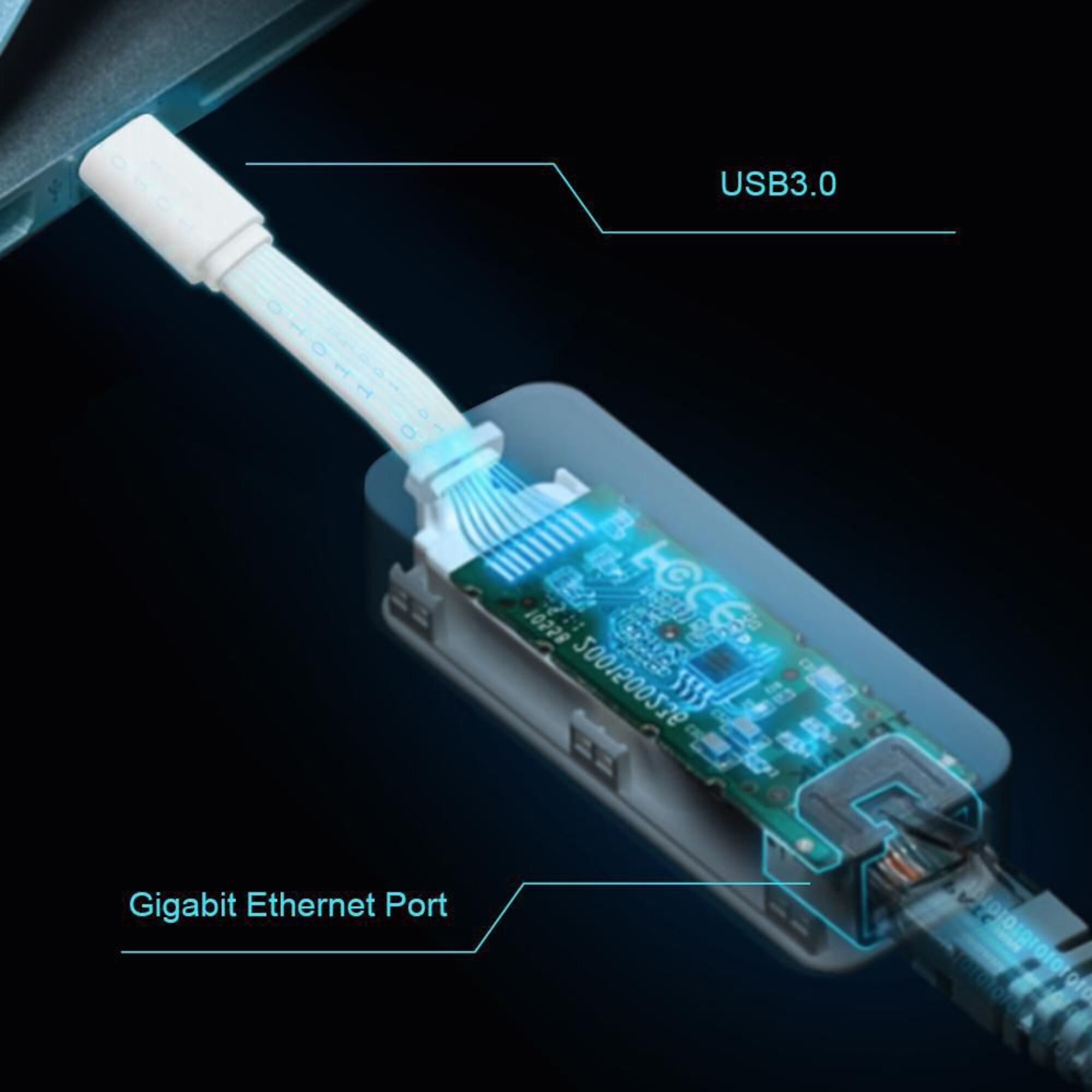TPLINK Adaptador de Rede Gigabit USB TipoC RJ45 UE300C