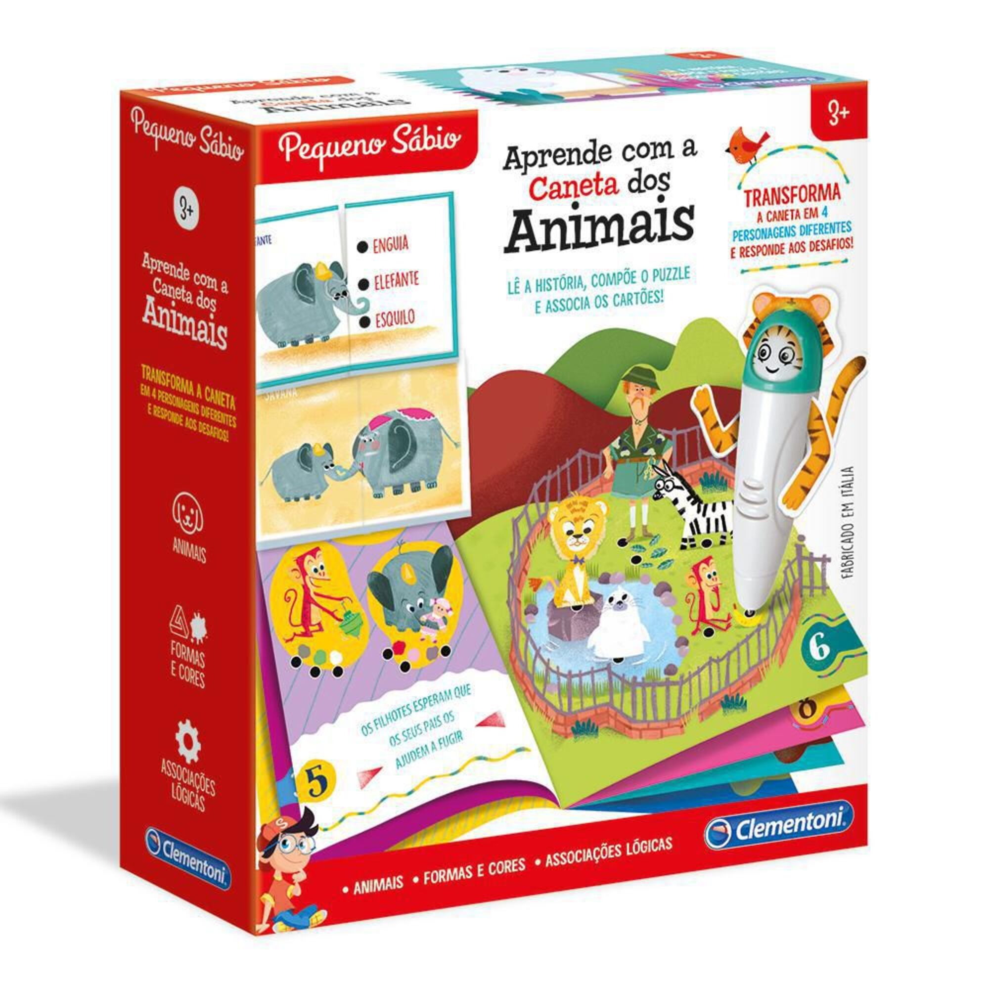 Jogo Aprende com a Caneta dos Animais, 3+ Anos