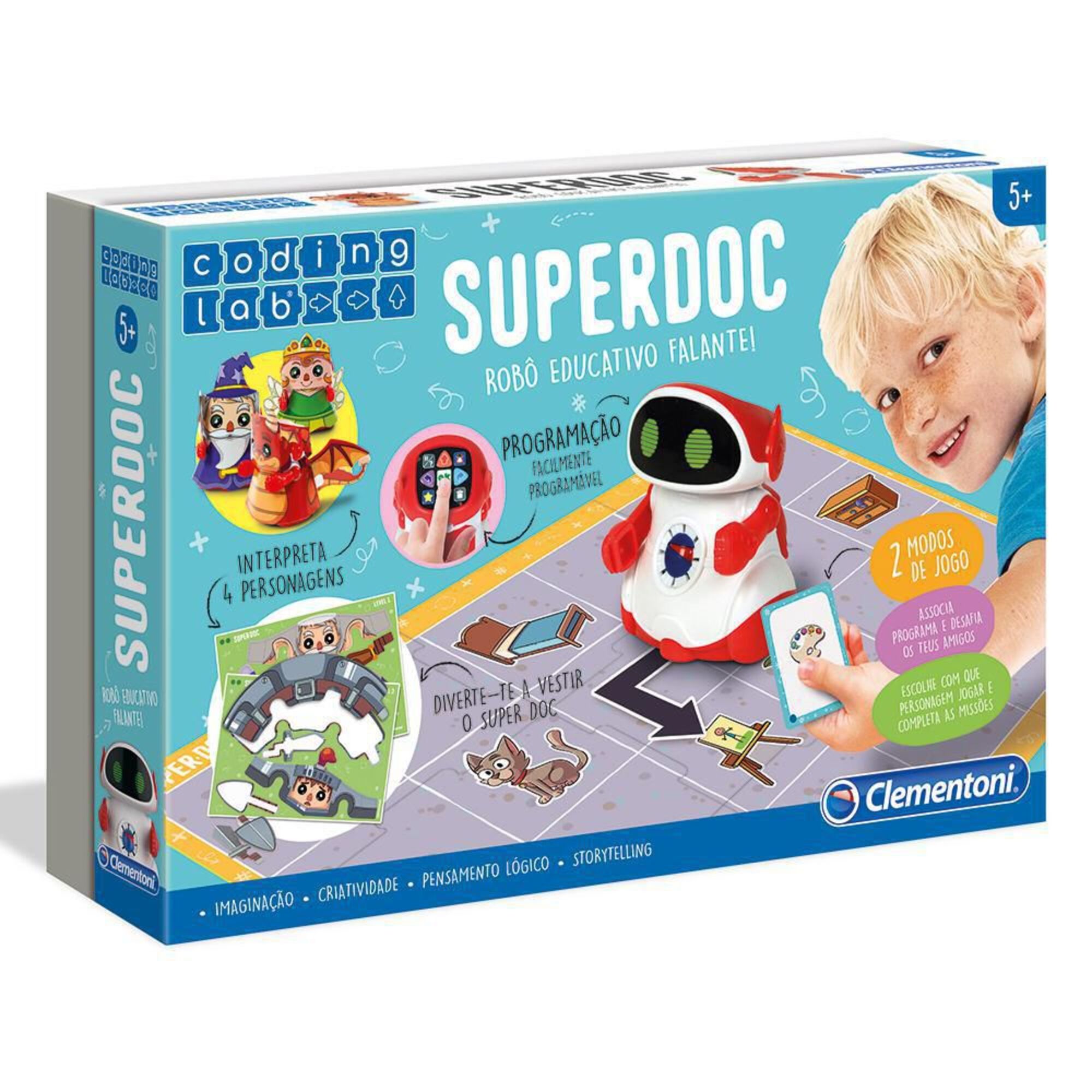 Robot Superdoc - Robot Educativo Falante, 5+ Anos