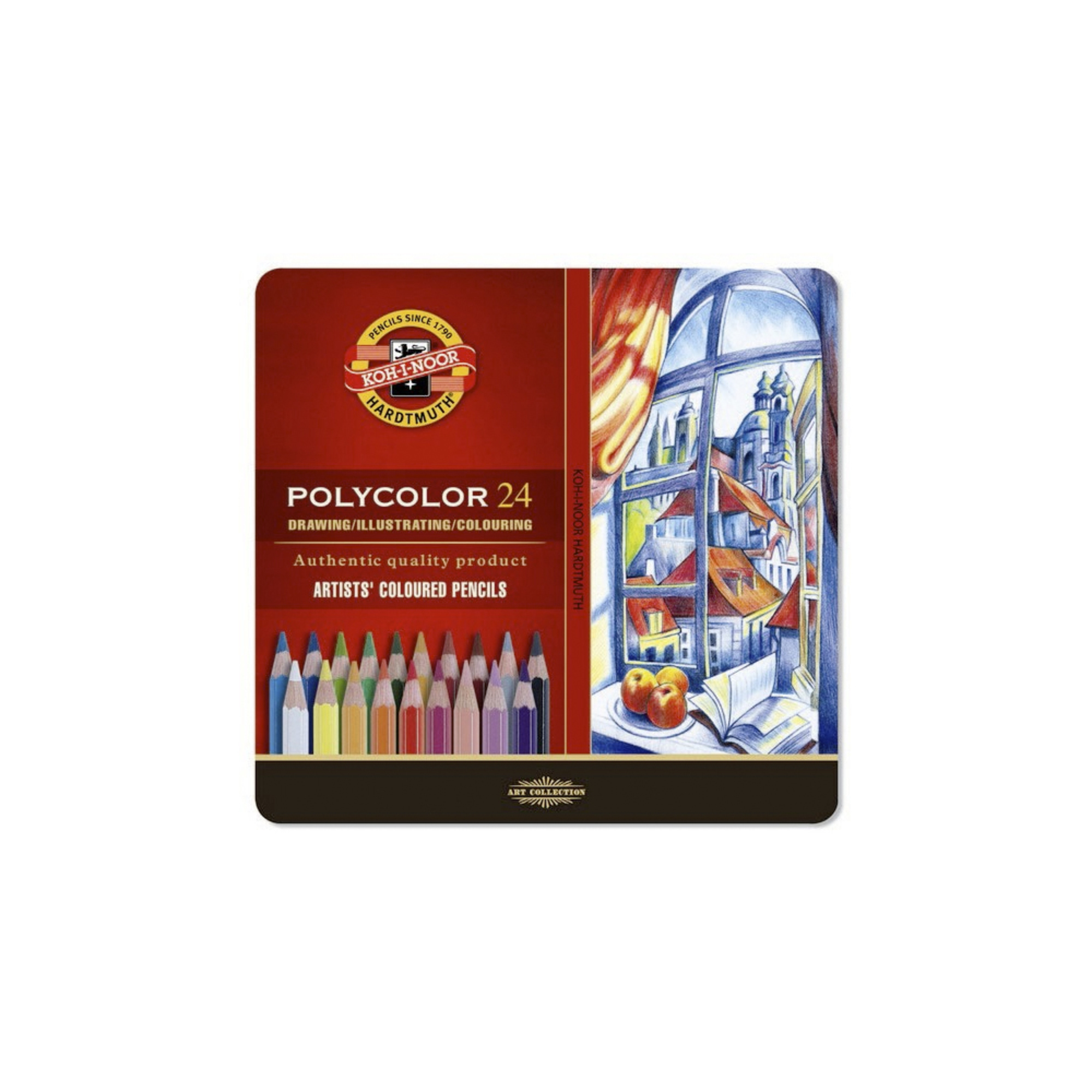 Lápis de Cor Polycolor 3824, 24 Unidades