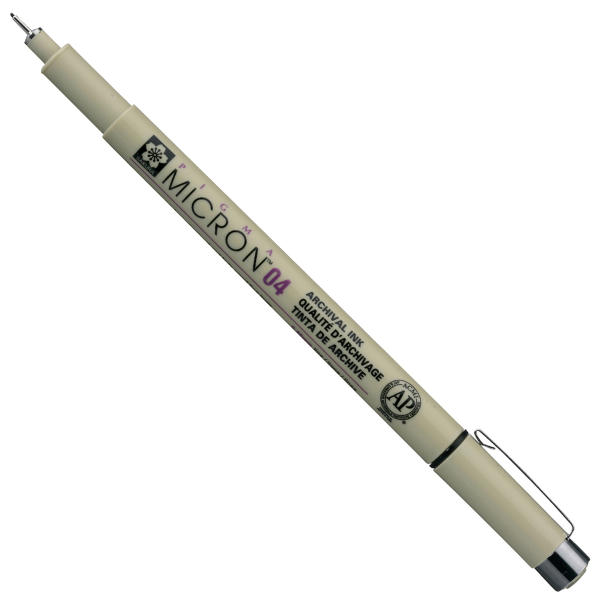 Marcador Permanente, Pigma Micron™, Ponta 0,4 mm, Tinta Preta