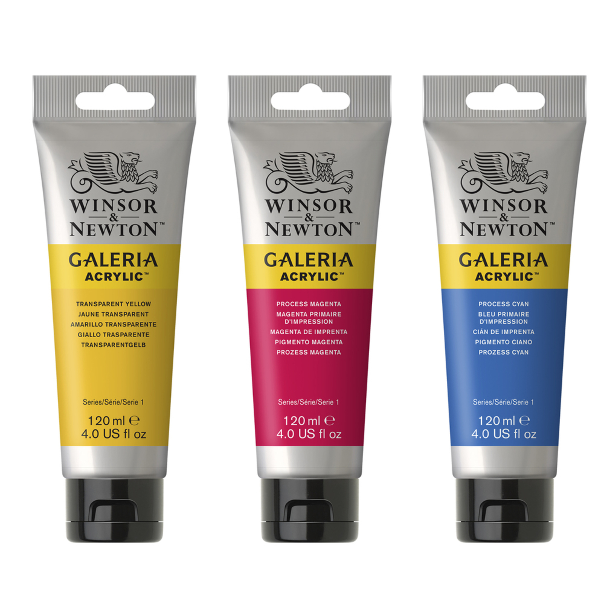 WINSOR  NEWTON Acrílico Galeria, 120 ml, Ócre Amarelo (744)