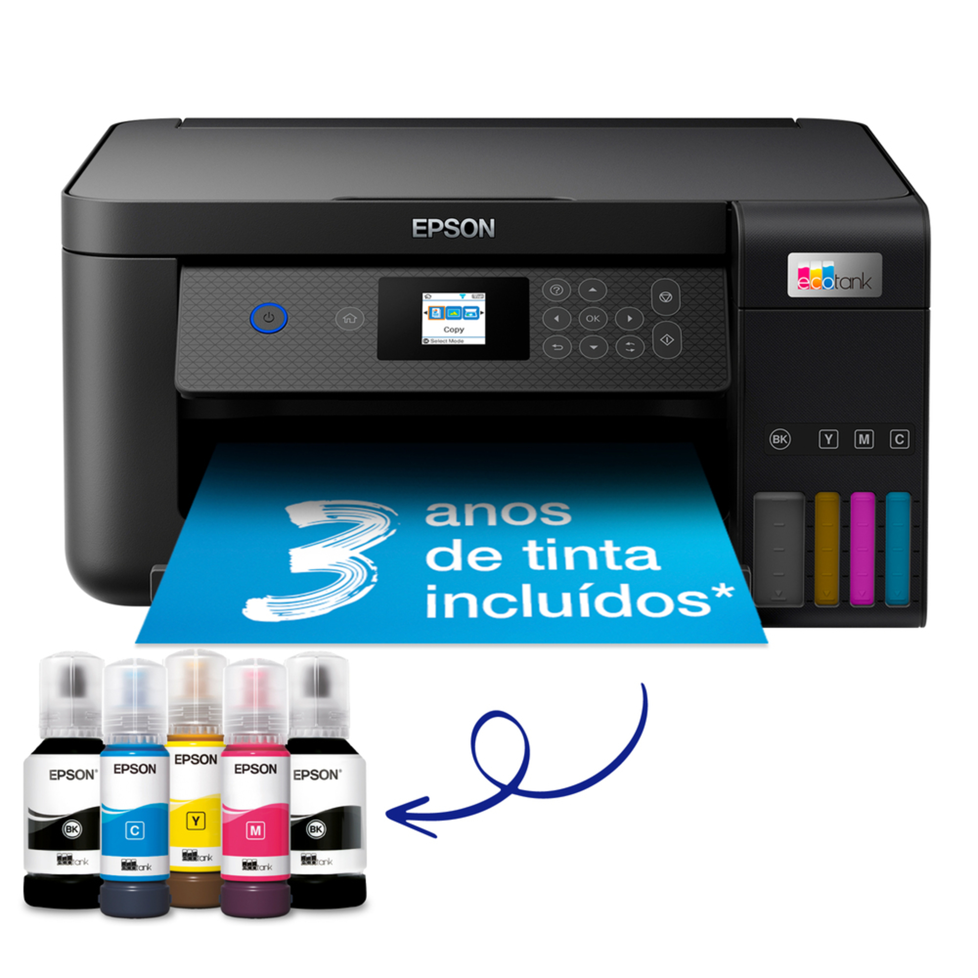 Epson Multifunções Jato De Tinta Ecotank Et 2850 A4 Wi Fi 708321 Em Staplespt 9608