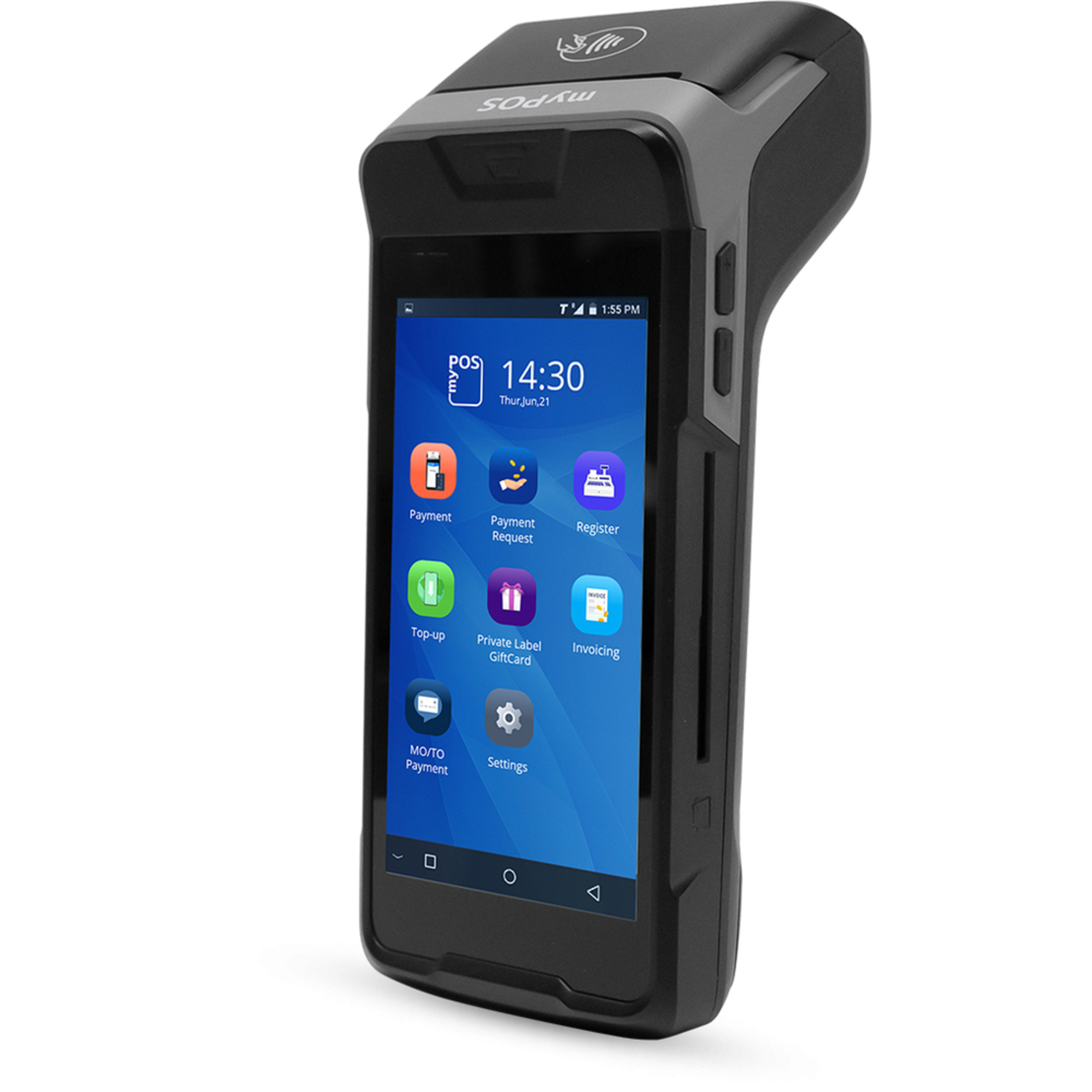 MY POS Terminal POS Portátil Carbon, WiFi/ GPRS/ Bluetooth, Preto