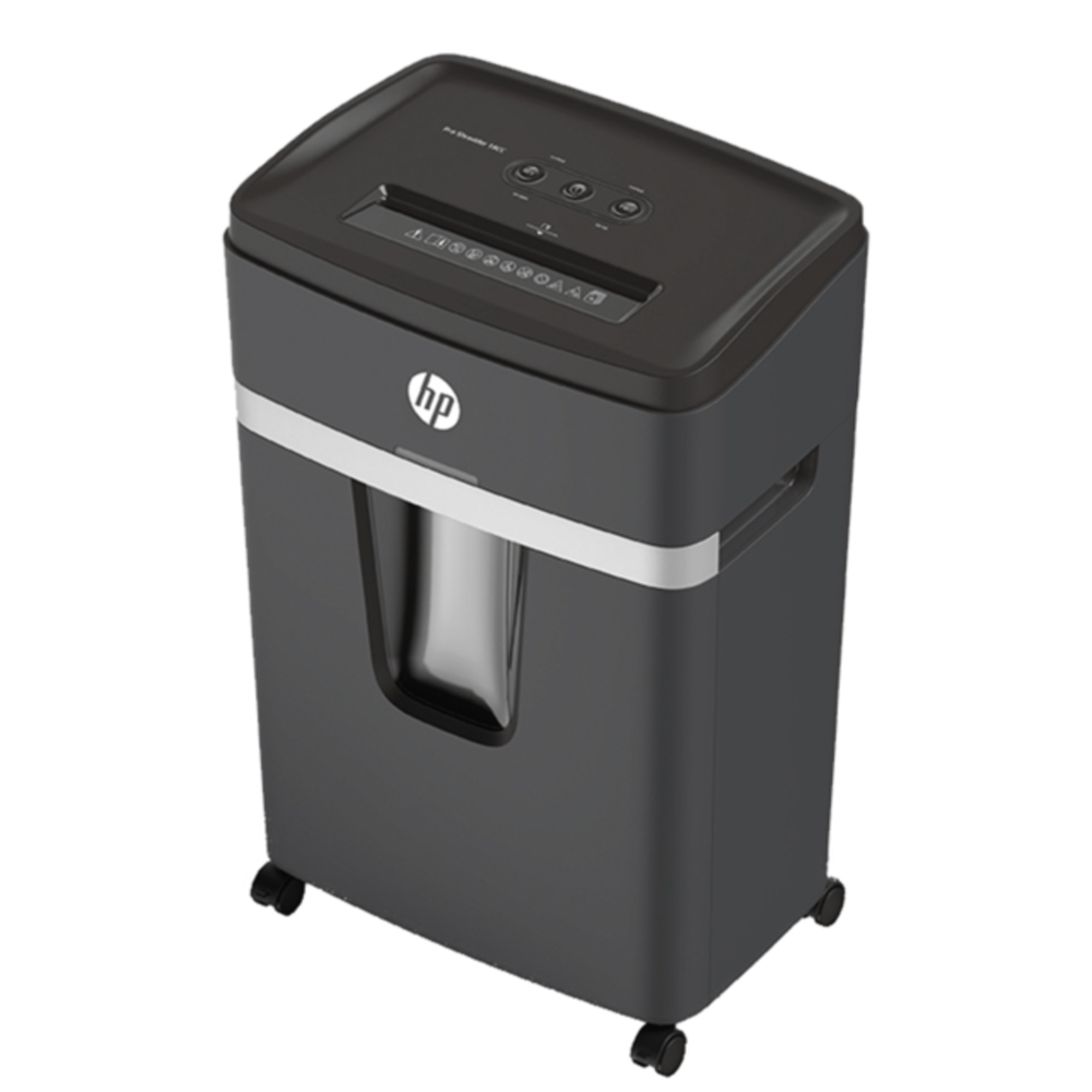 HP Destruidora Tiras Pro Shredder 18CC, 15 Folhas, Cesto de 25 l, Destrói Cartões de Crédito, Agrafos e Clipes