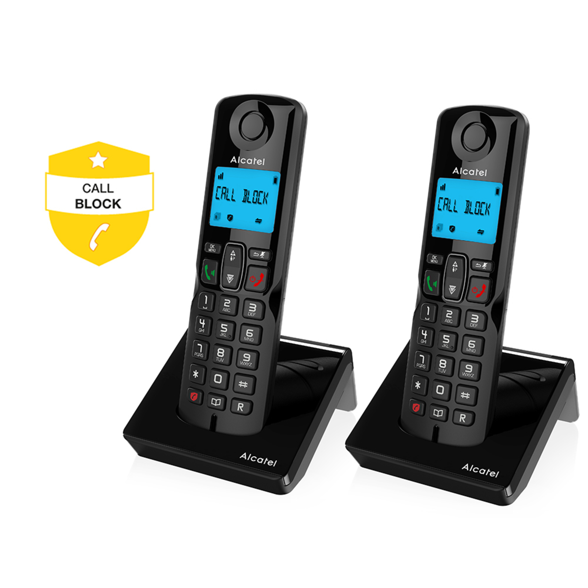 Alcatel Telefone Sem Fios S250 Duo, Preto