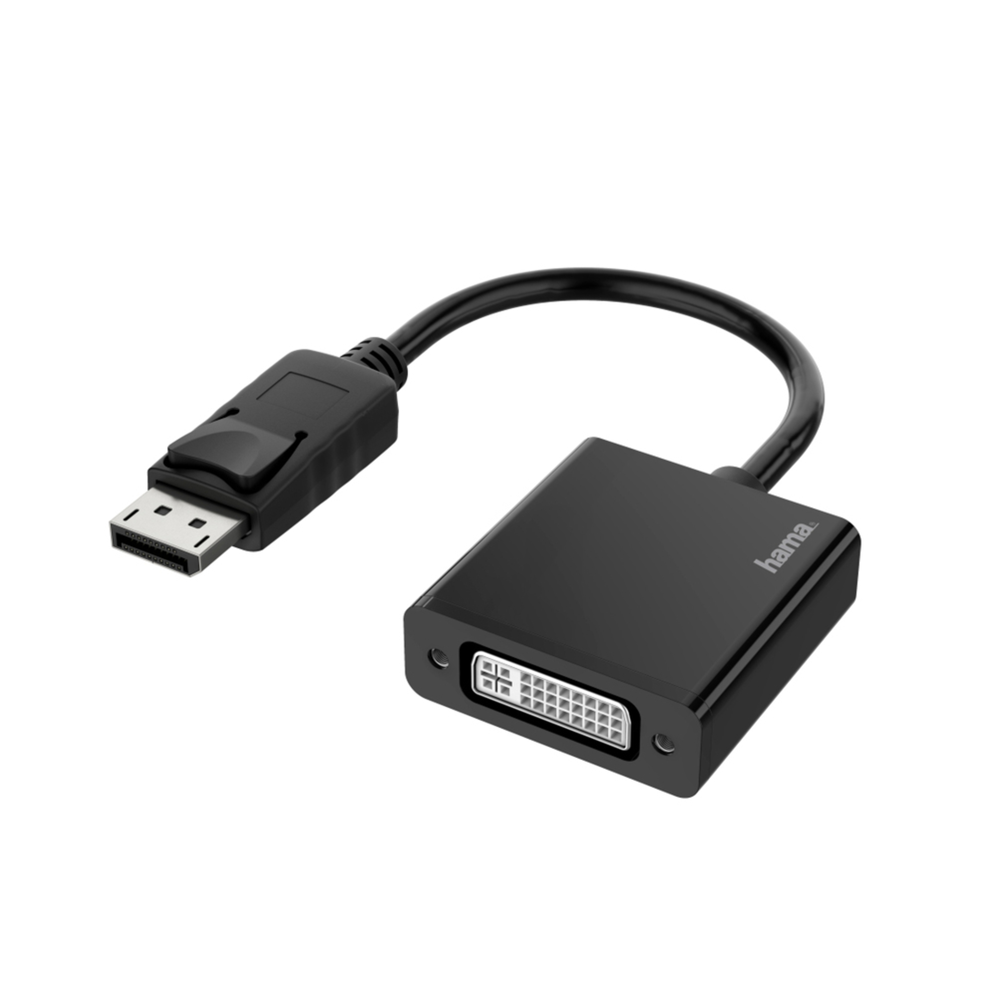 hama Adaptador DisplayPort (M) - DVI (F), Preto