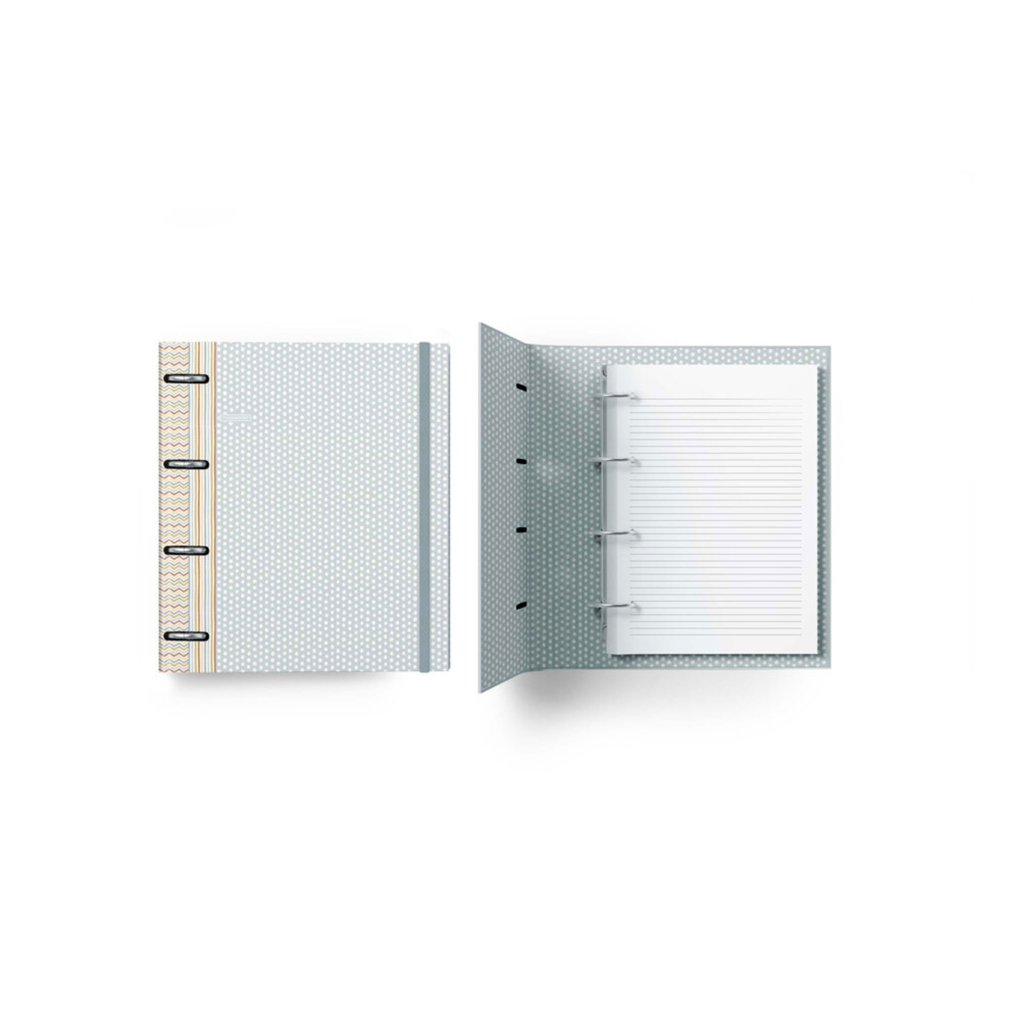 MAKE NOTES Dossier Pin Point, A4, 4 Argolas, com Recarga de 80 Folhas, Capa Cores Sortidas