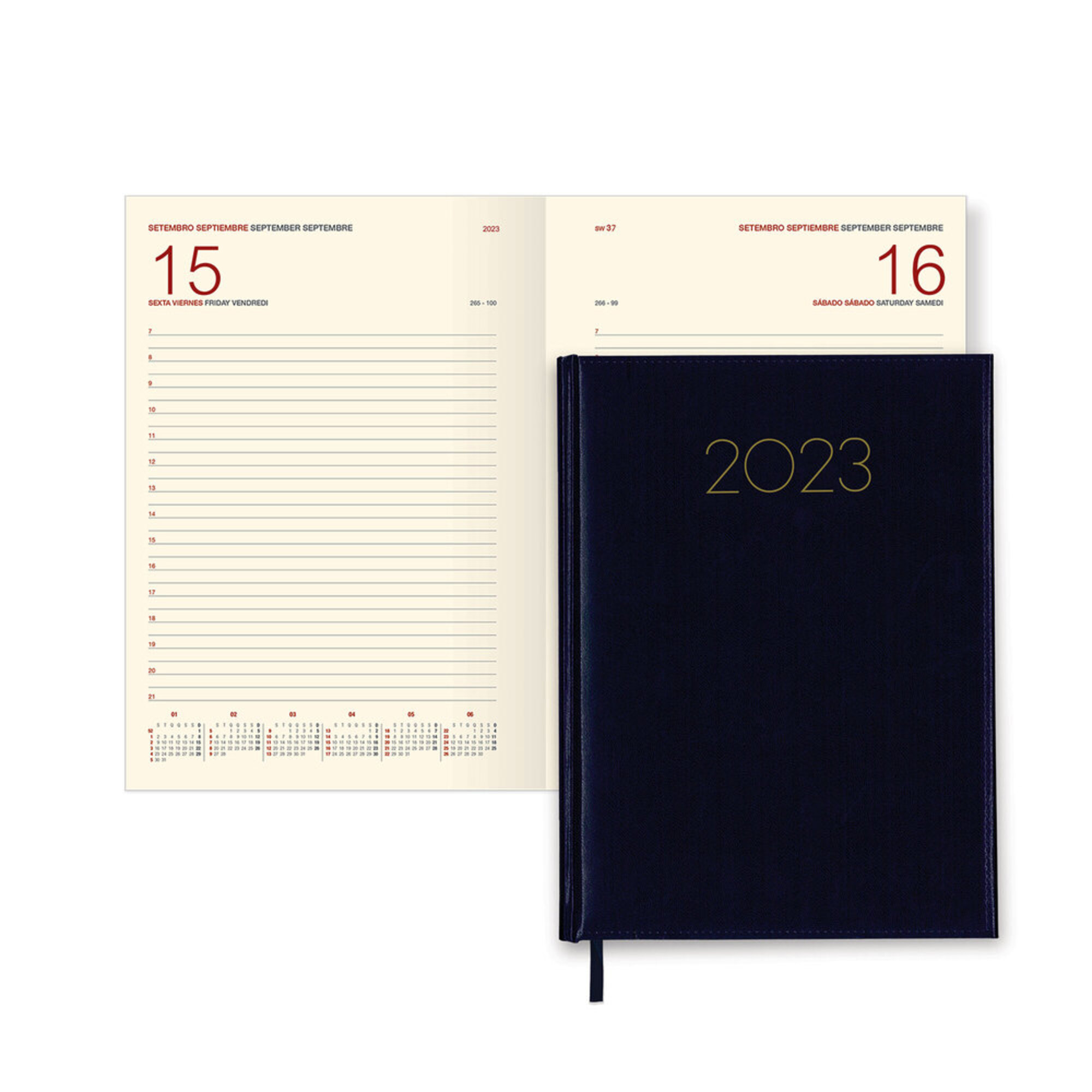 Firmo Agenda Diária Condor Excel 140 X 210 Mm Azul 2023 754479 Em Staplespt 