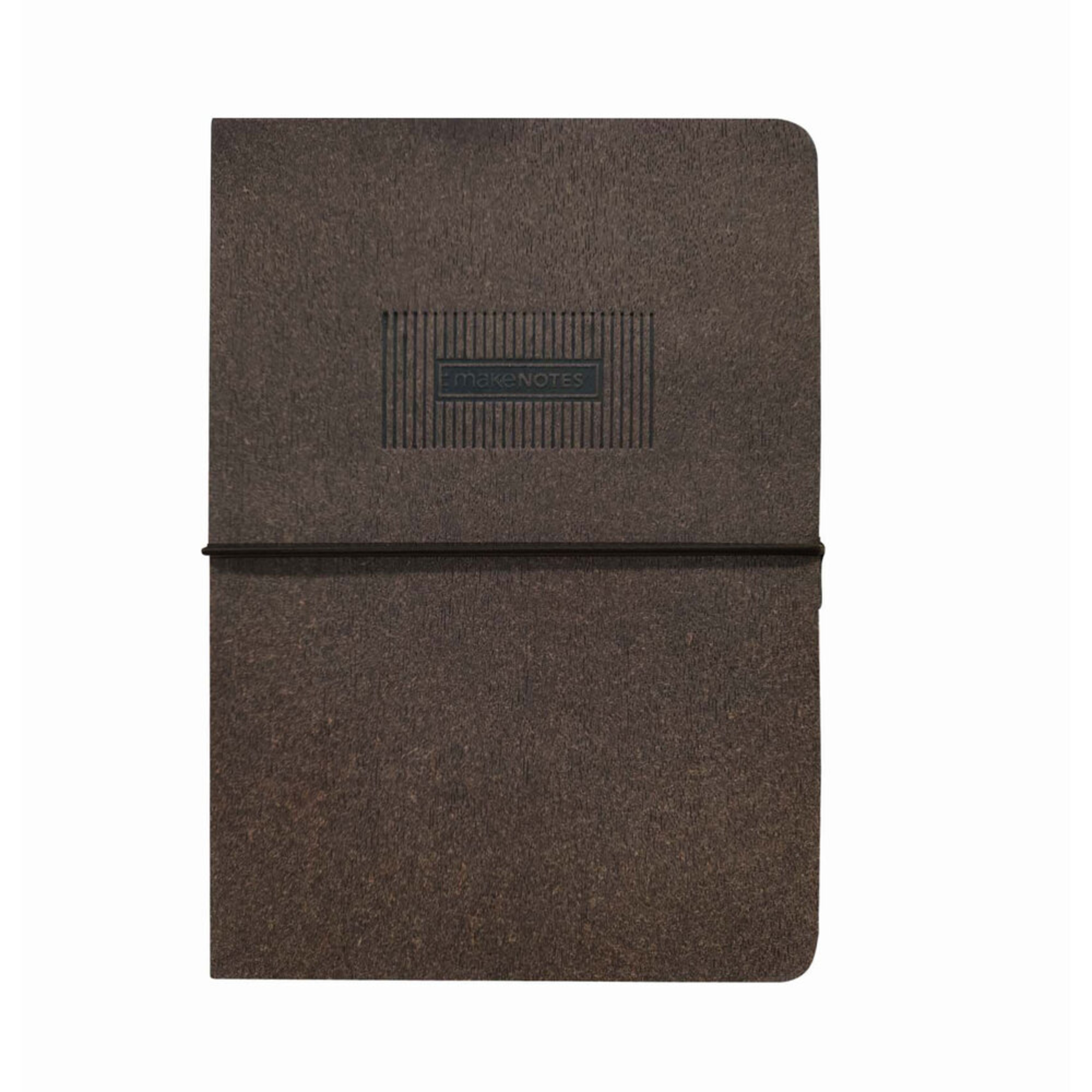 MAKE NOTES Caderno Cosido Timber, A5, 96 Folhas, Pautado, Chocolate
